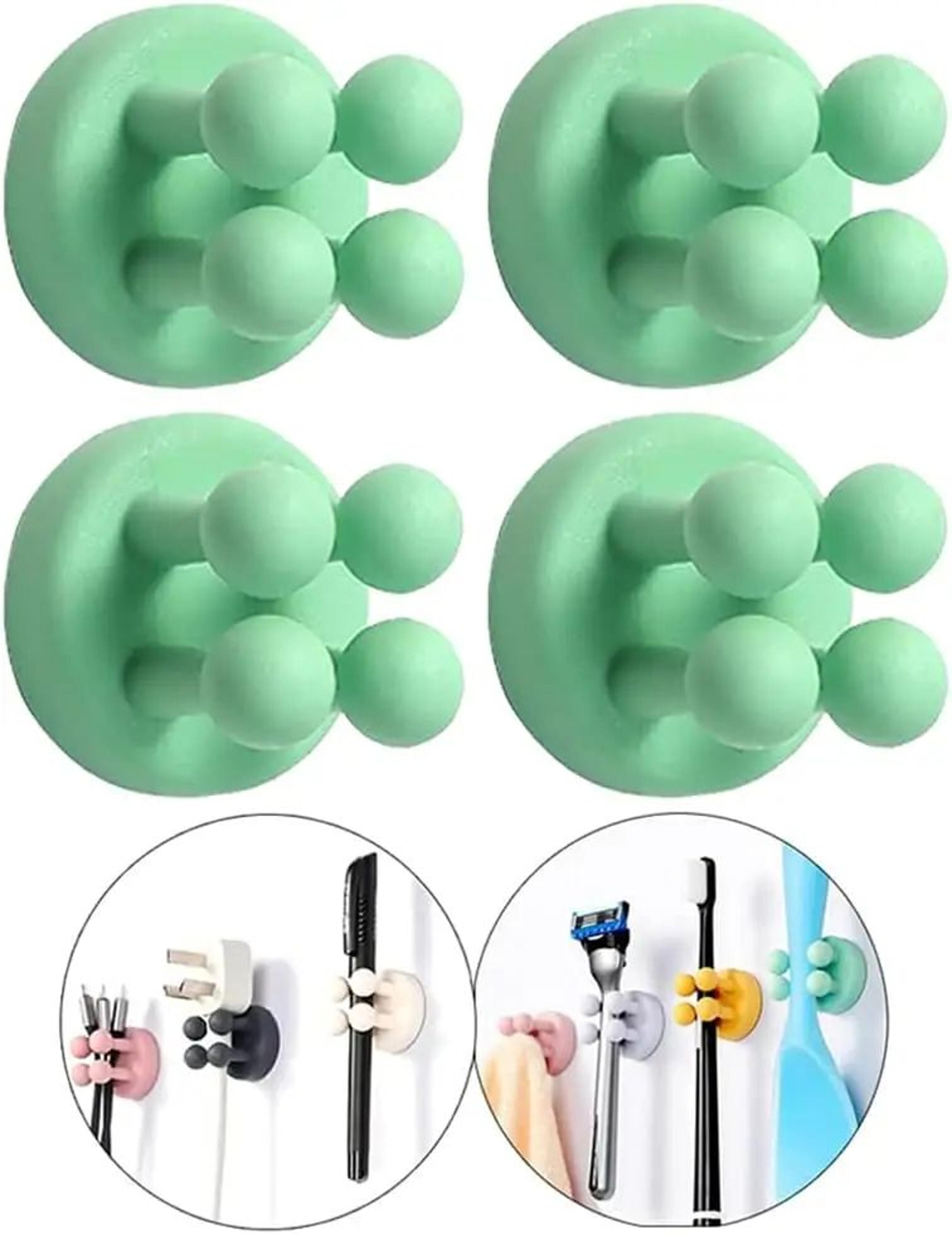 Silicone Toothbrush Holder Wall Mount Waterproof Self Adhesive Bathroom Organizer 16