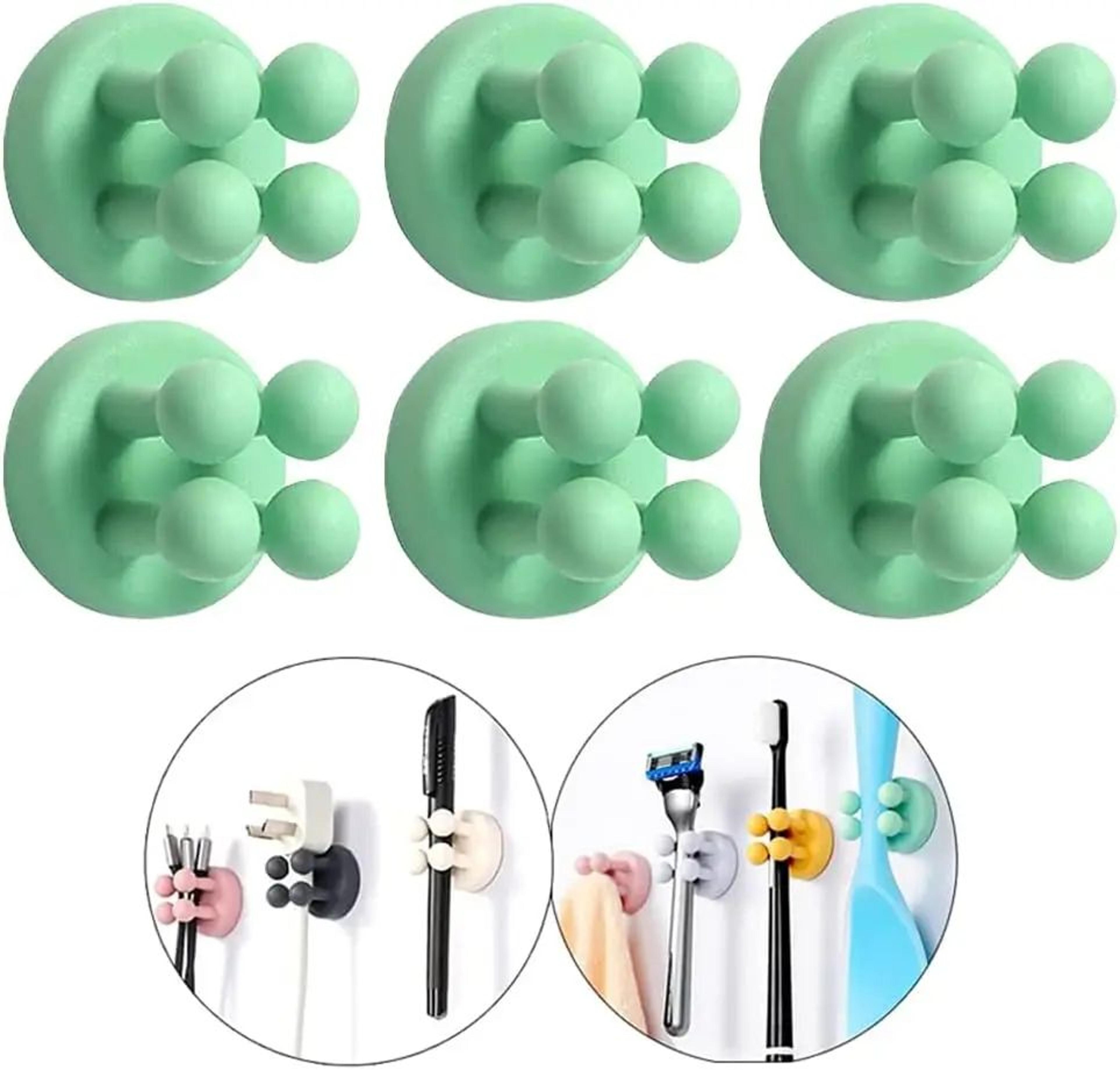Silicone Toothbrush Holder Wall Mount Waterproof Self Adhesive Bathroom Organizer 22
