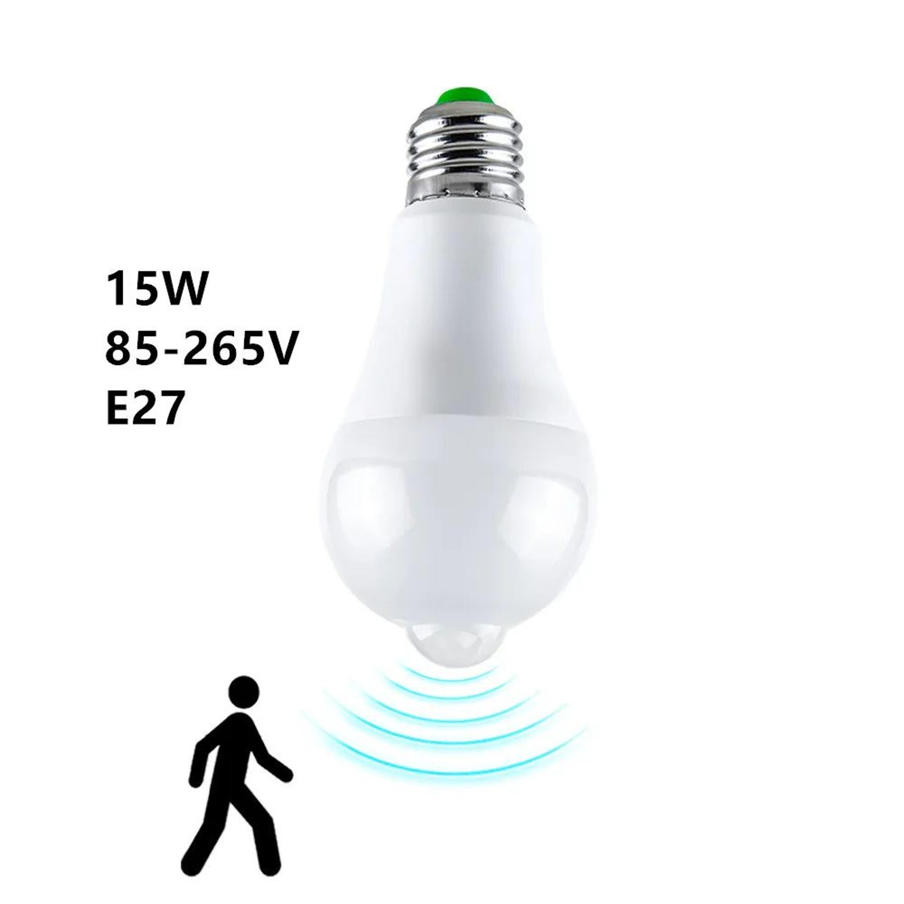 E27 Motion Sensor Light Bulb With Dusk To Dawn Light Bulb Auto On Off PIR Security Lamp 7