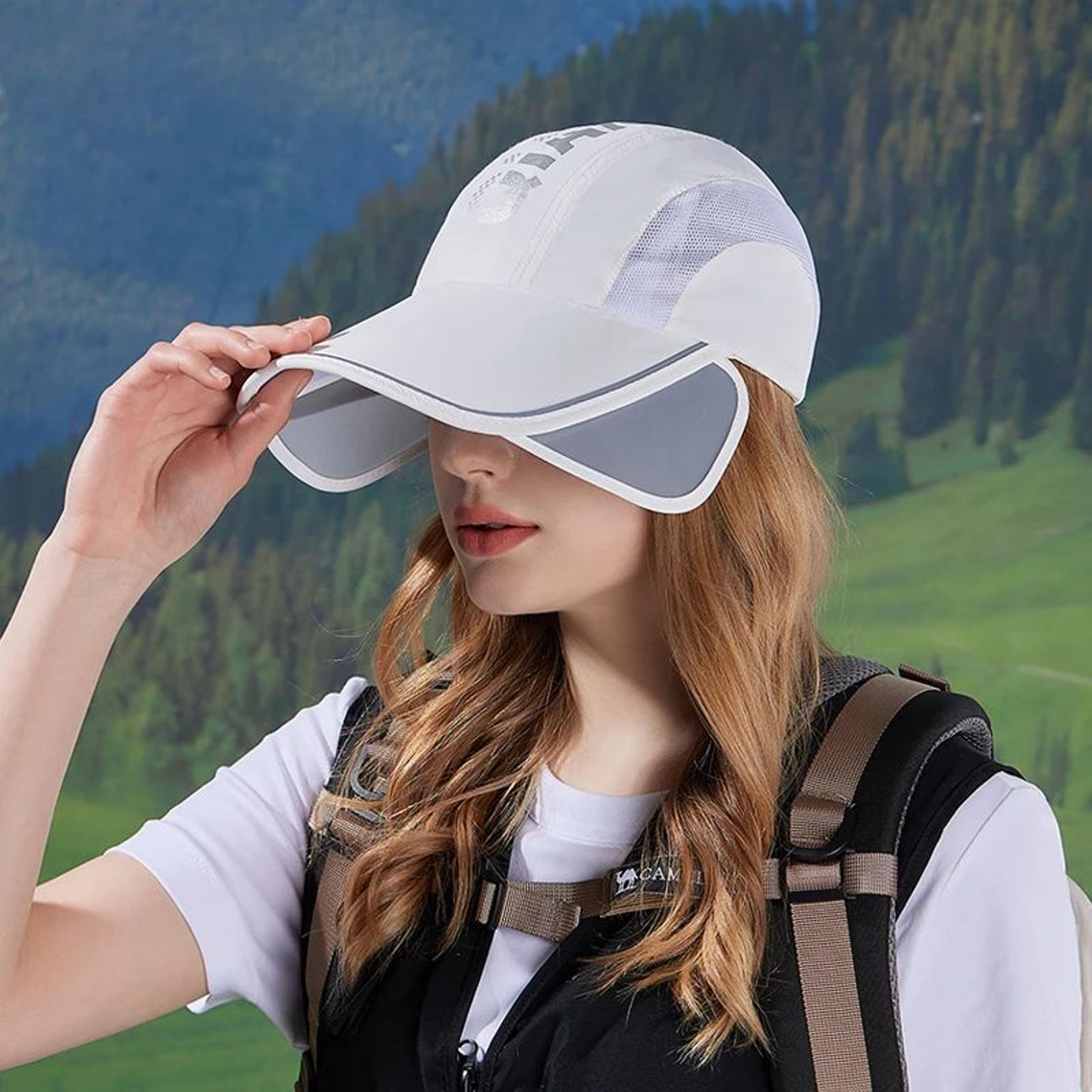 Retractable Womens Sun Visor Hat With Wide Brim Quick Dry UV Protection Hat For Cycling  Outdoor Tr 2
