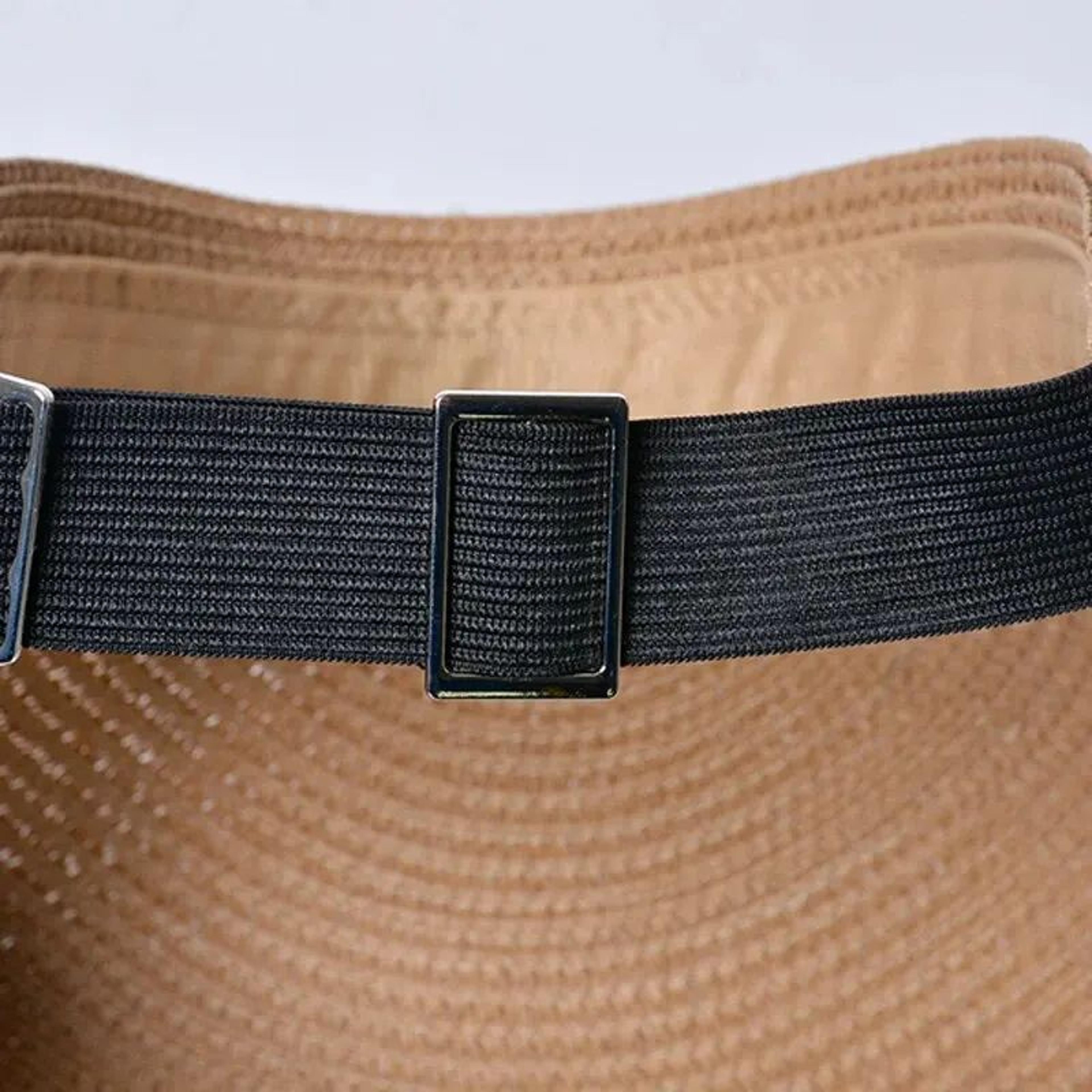 Summer Straw Sun Hat Wide Brim Open Top Visor For Women 5