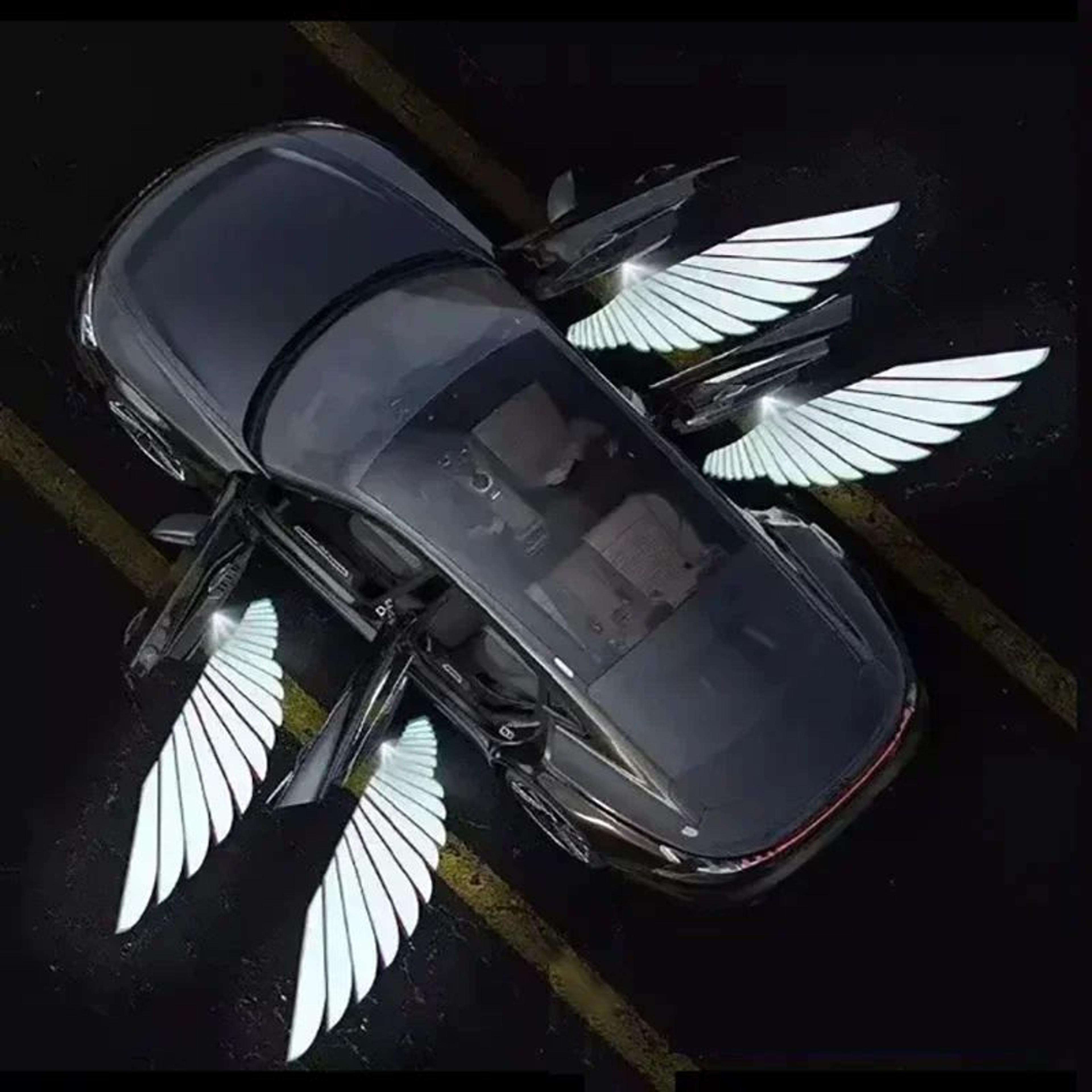 Car Door Welcome Light With Angel Wing LED Projector For Universal Vehicles 5
