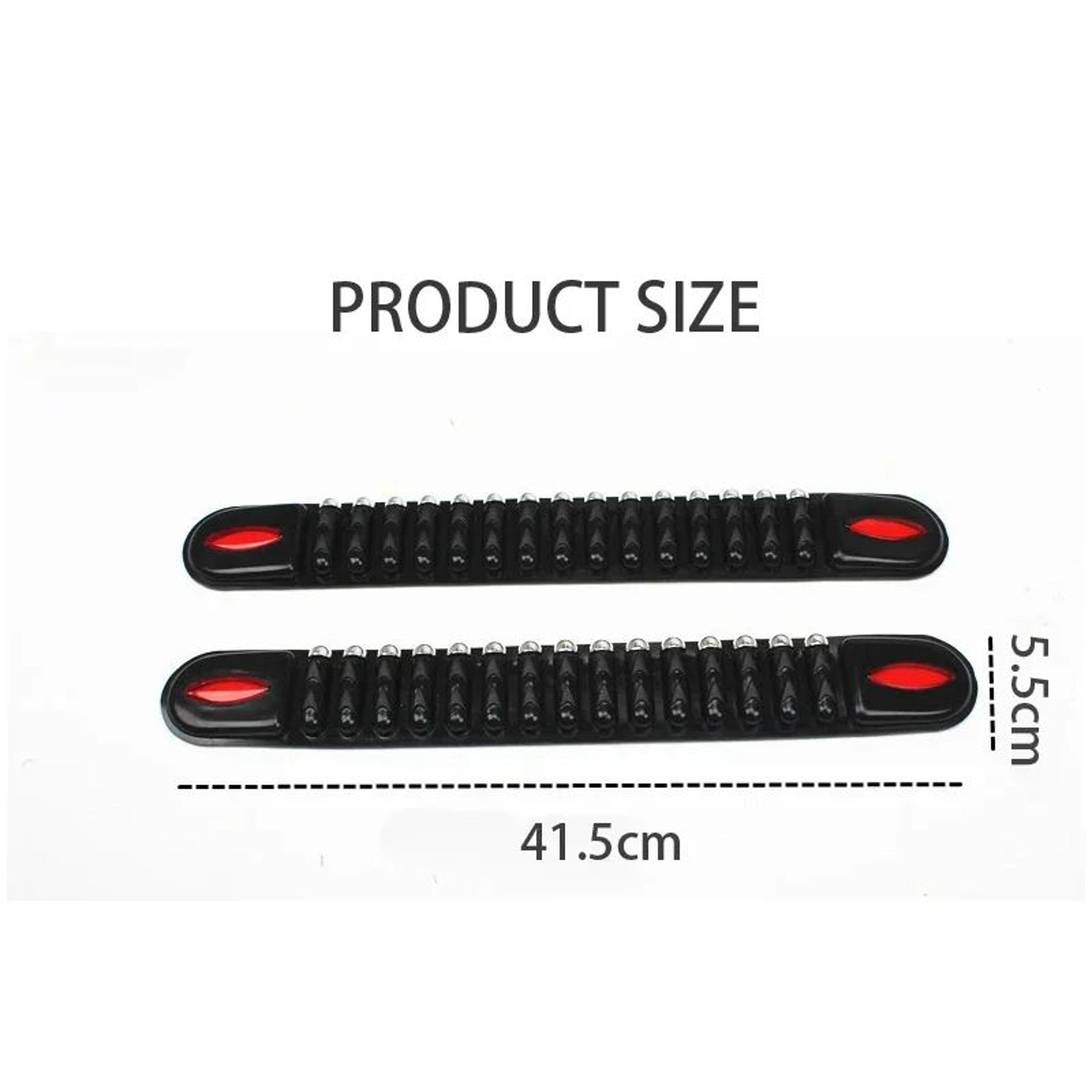 Universal Rubber Car Bumper Protector Strips 2 Pair Set Anti Collision Bumper Guards 2