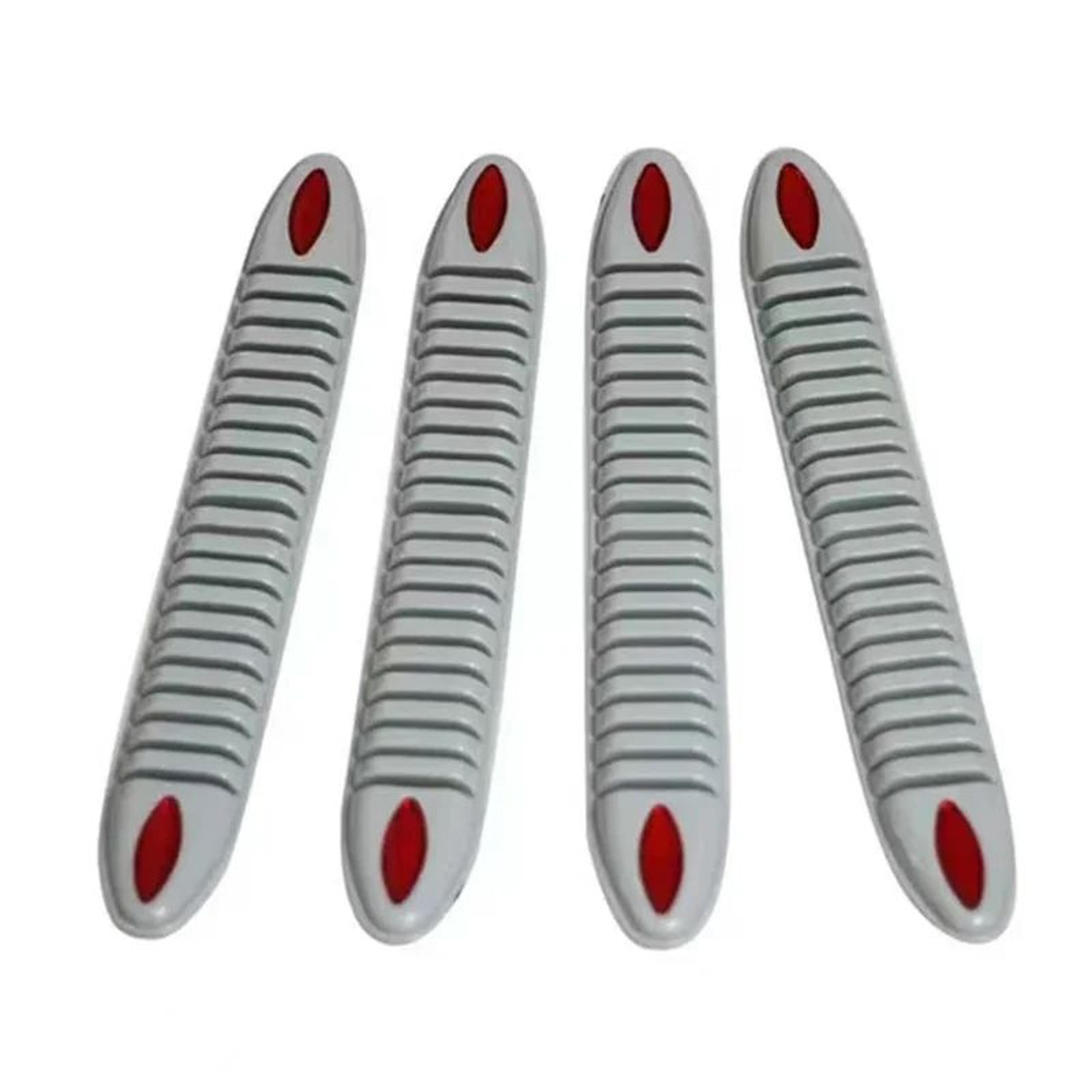 Universal Rubber Car Bumper Protector Strips 2 Pair Set Anti Collision Bumper Guards 11