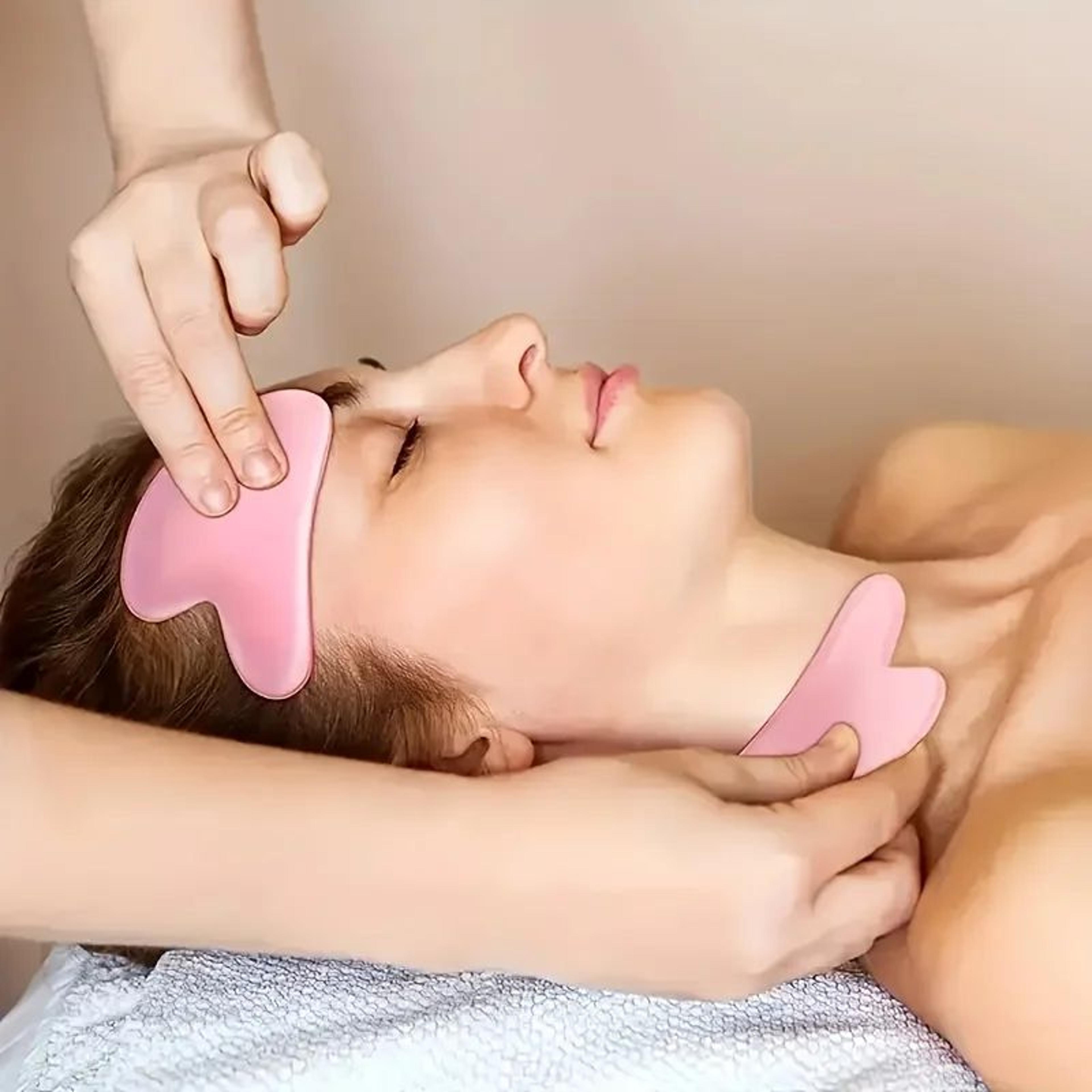 Radiance Sculpt Facial Roller Set With Gua Sha Tool And DoubleEnded Beauty Massage Stick 4