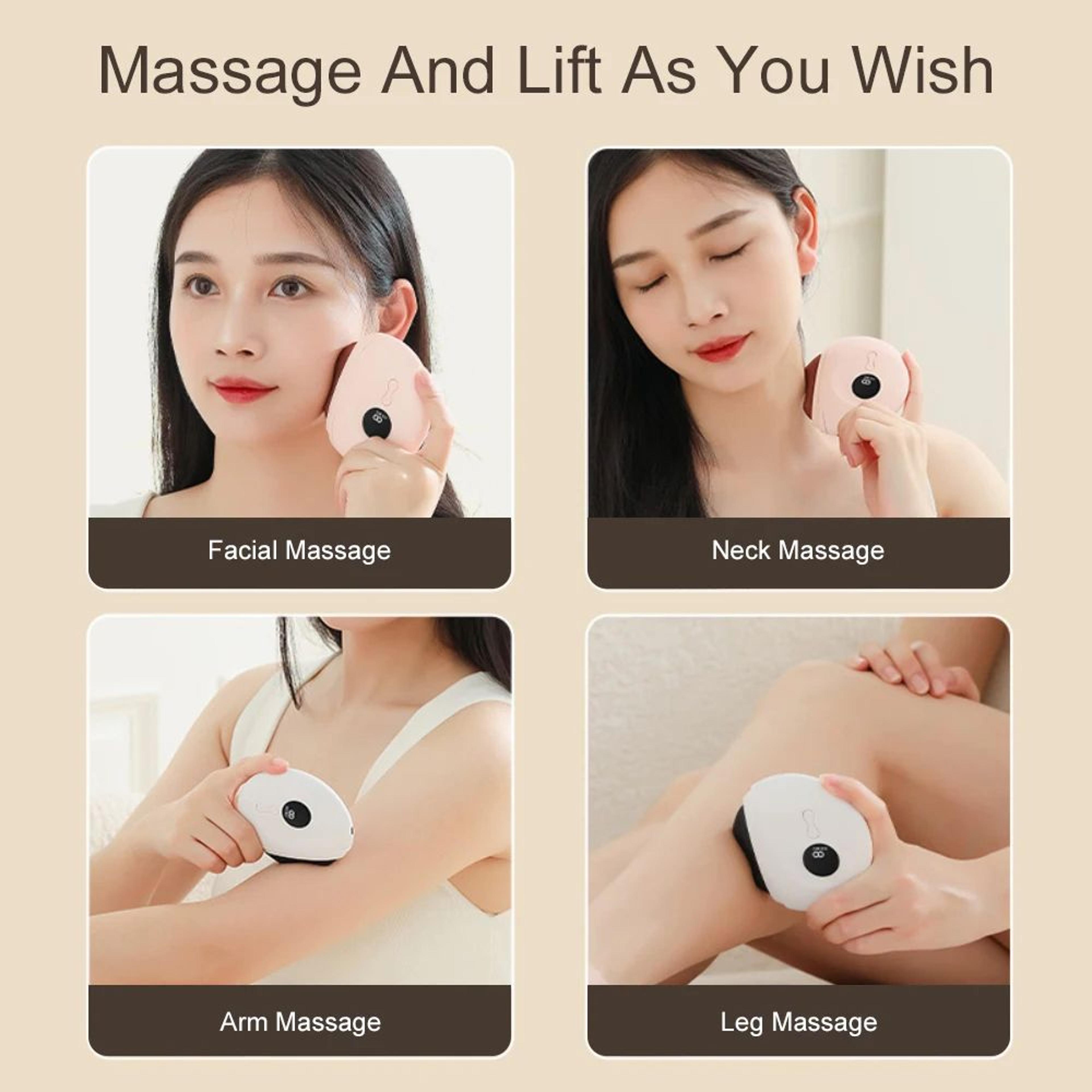 Electric Gua Sha Tool Face Lifting Massager With Heat And Vibration 3