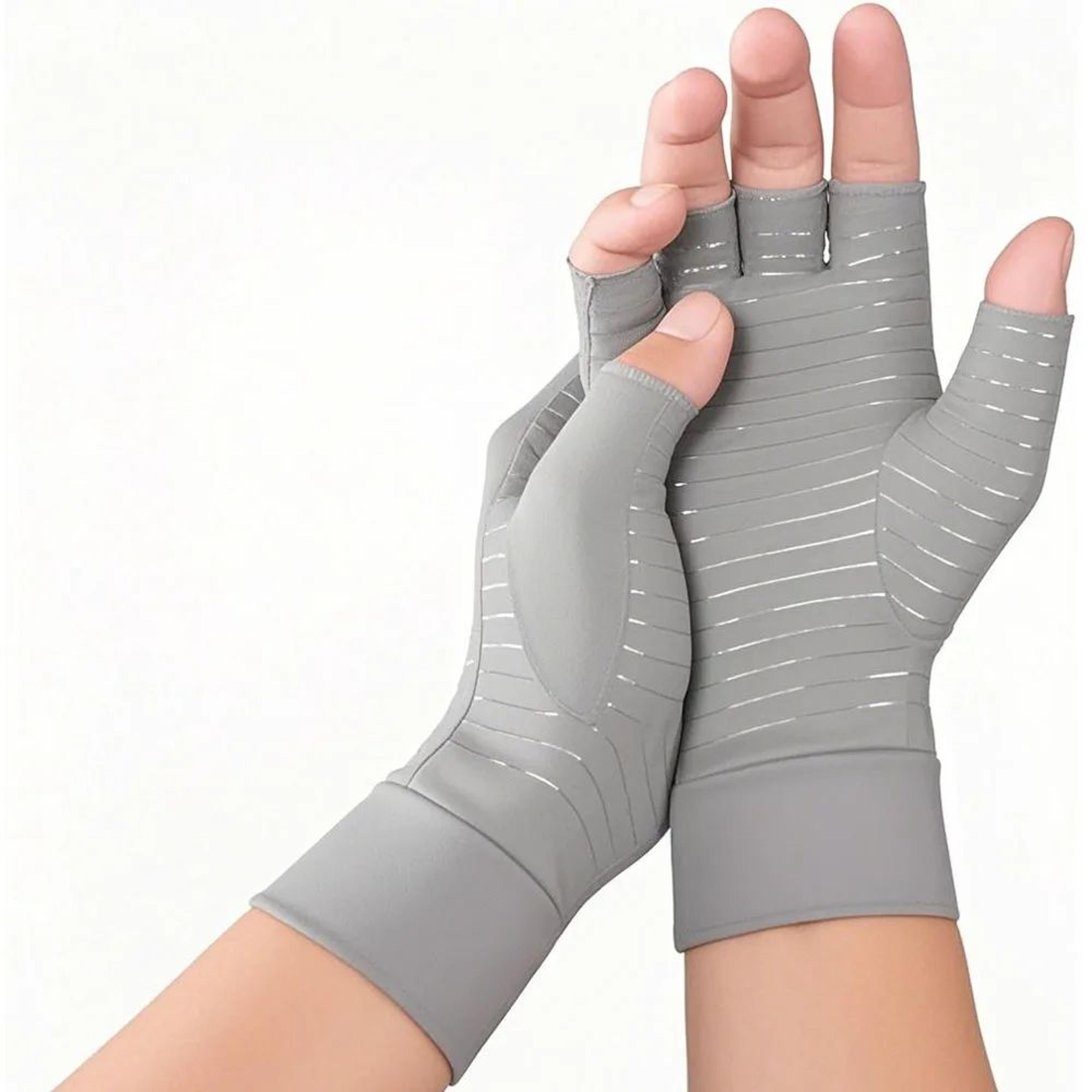 Copper Compression Arthritis Gloves For Hand Pain Relief Full Finger Carpal Tunnel Support 6
