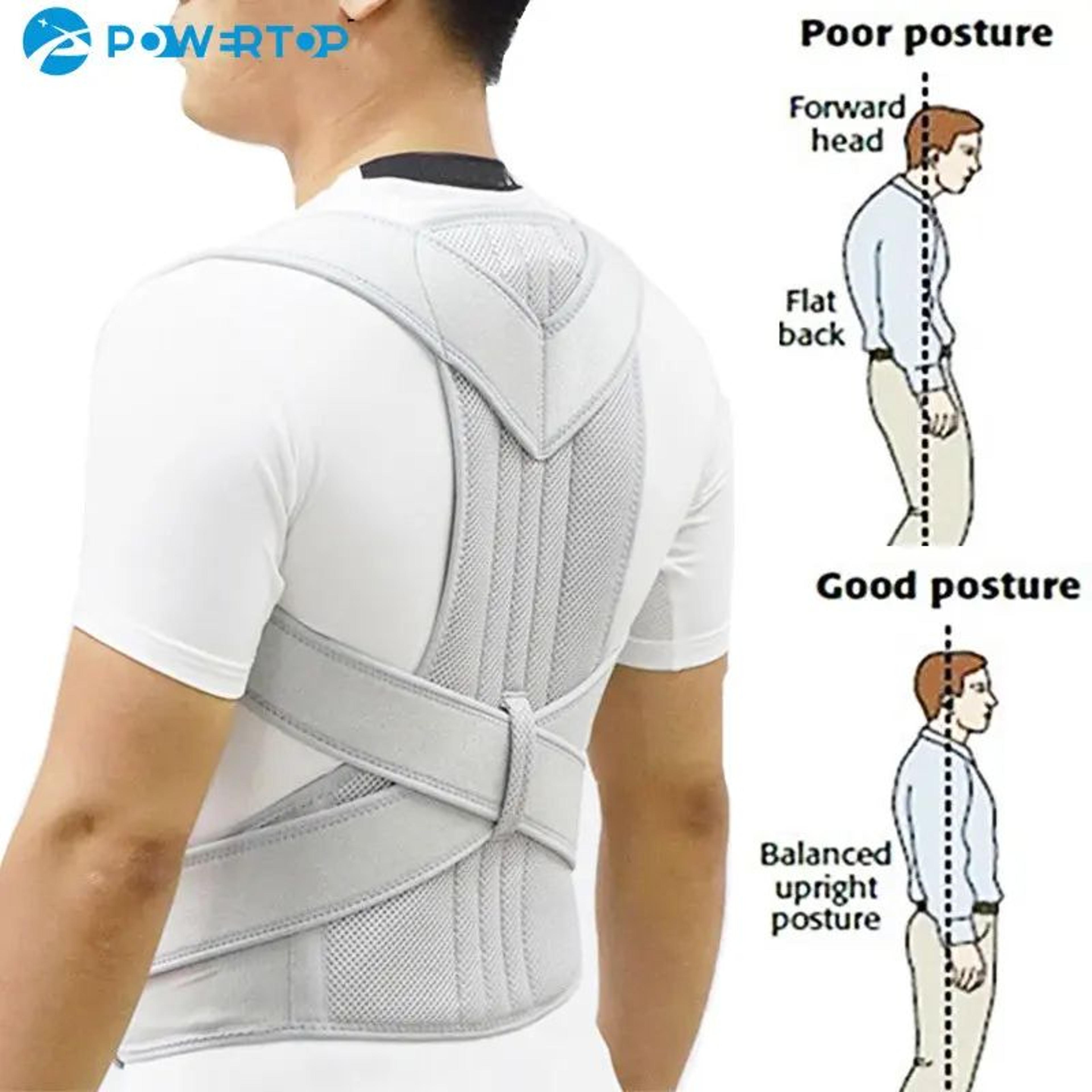 Adjustable Posture Corrector Back Brace For Men And Women With Clavicle Support And Upper Back Alig 2