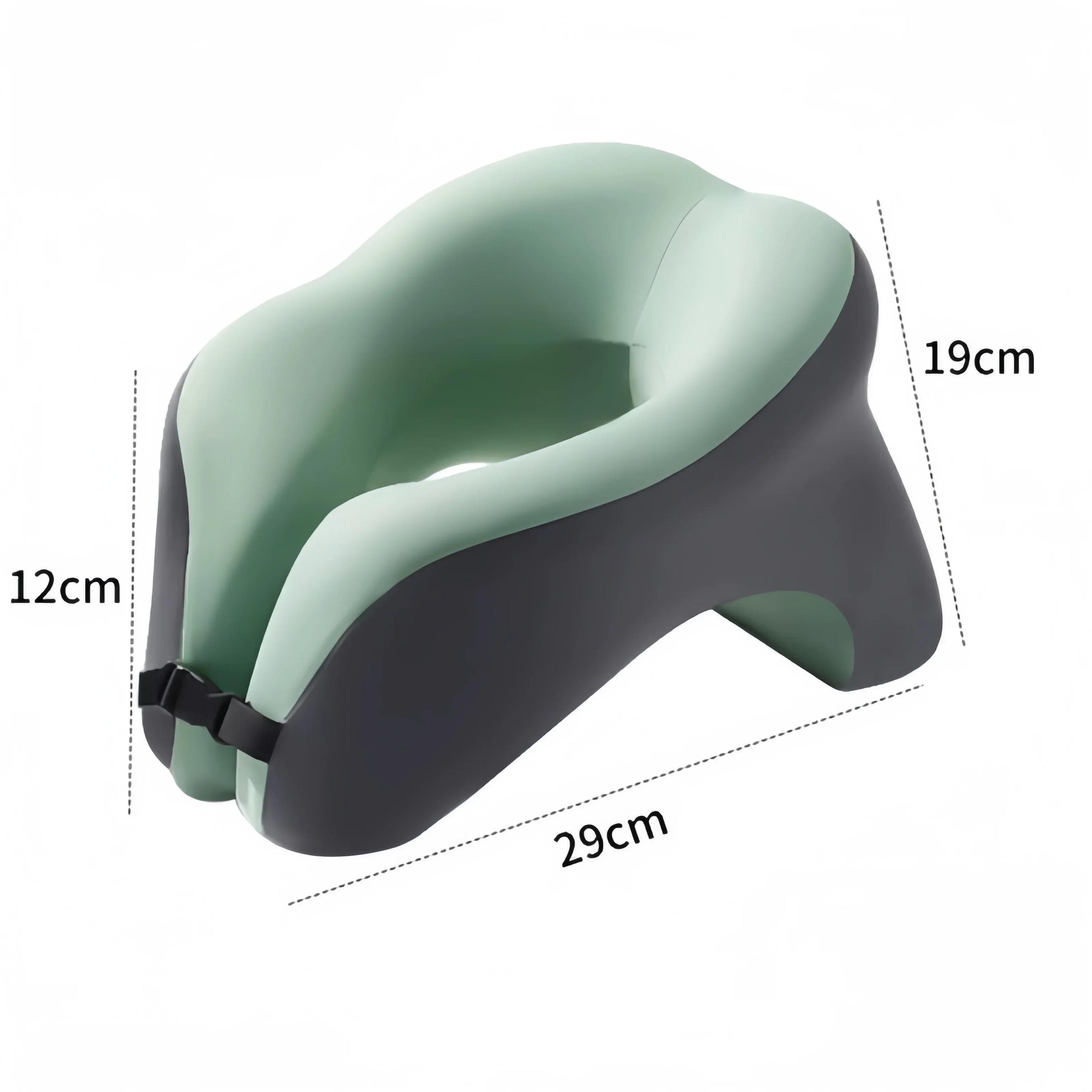 Portable Memory Foam Travel Neck Pillow With Ergonomic UShaped Support 1