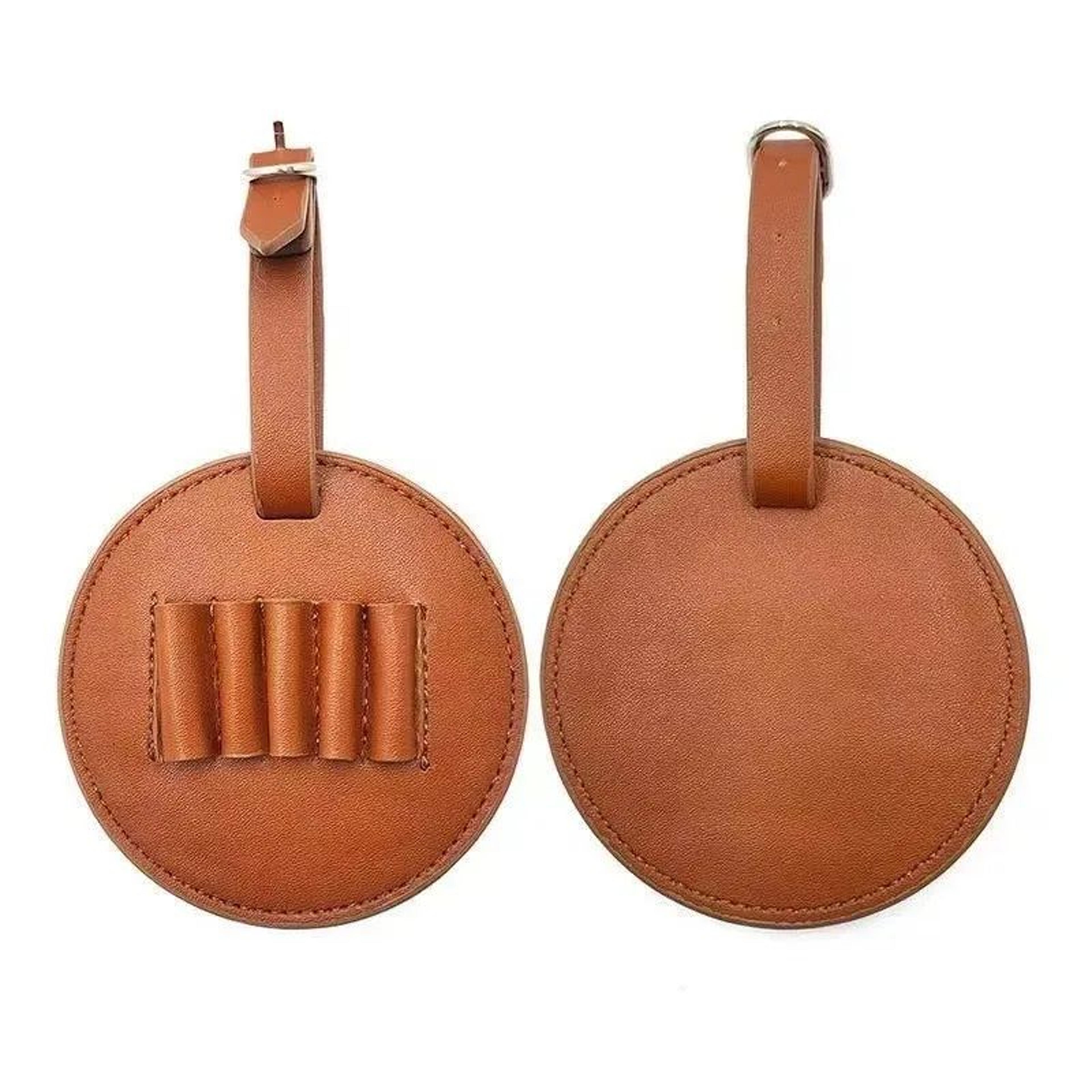 Premium Golf Ball Holder Leather Pouch With Tee Holsters And Belt Loop For Golf Bag 4