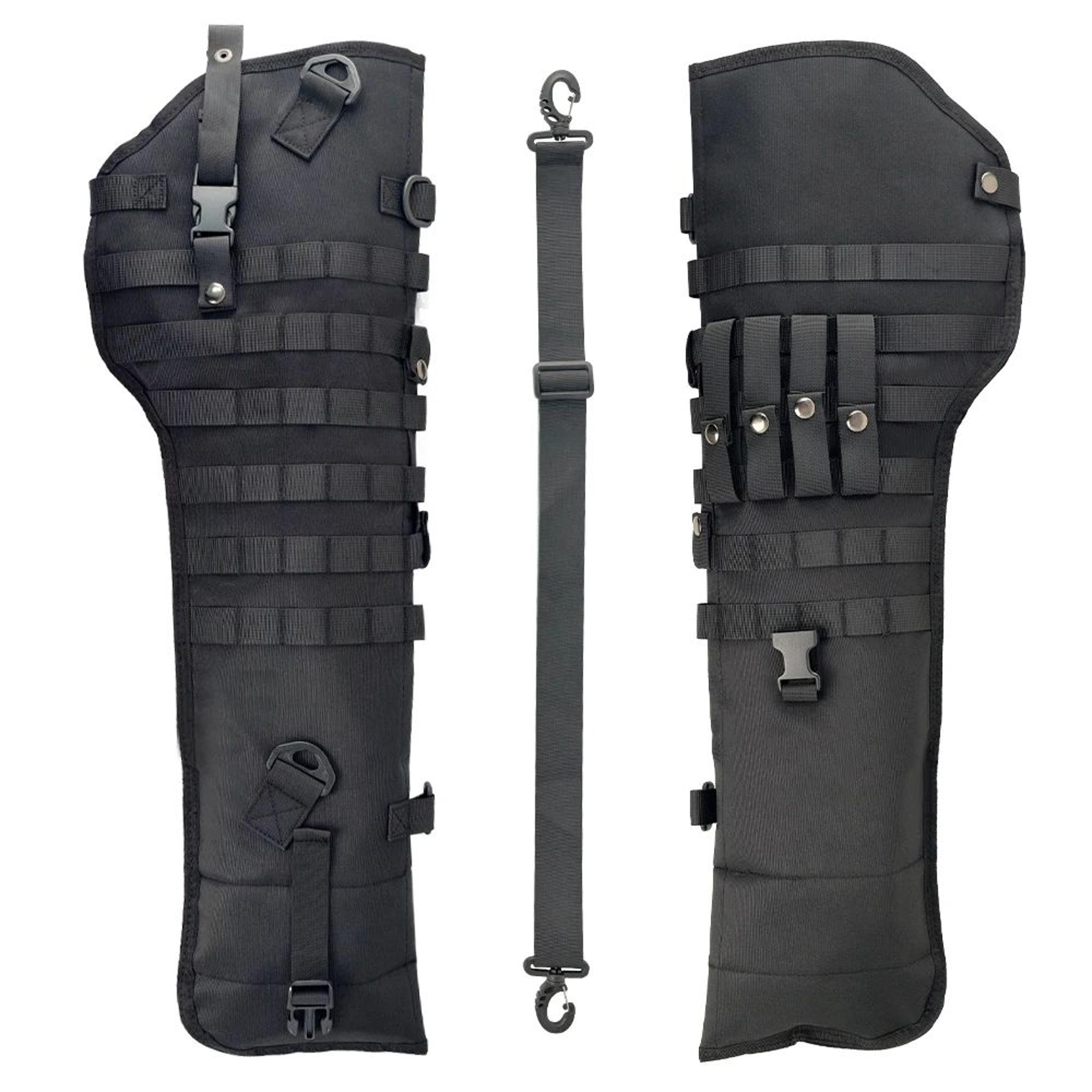 Heavy Duty Tactical Rifle Scabbard 34 Inch MOLLE Rifle Carry Bag With Adjustable Shoulder Strap 8