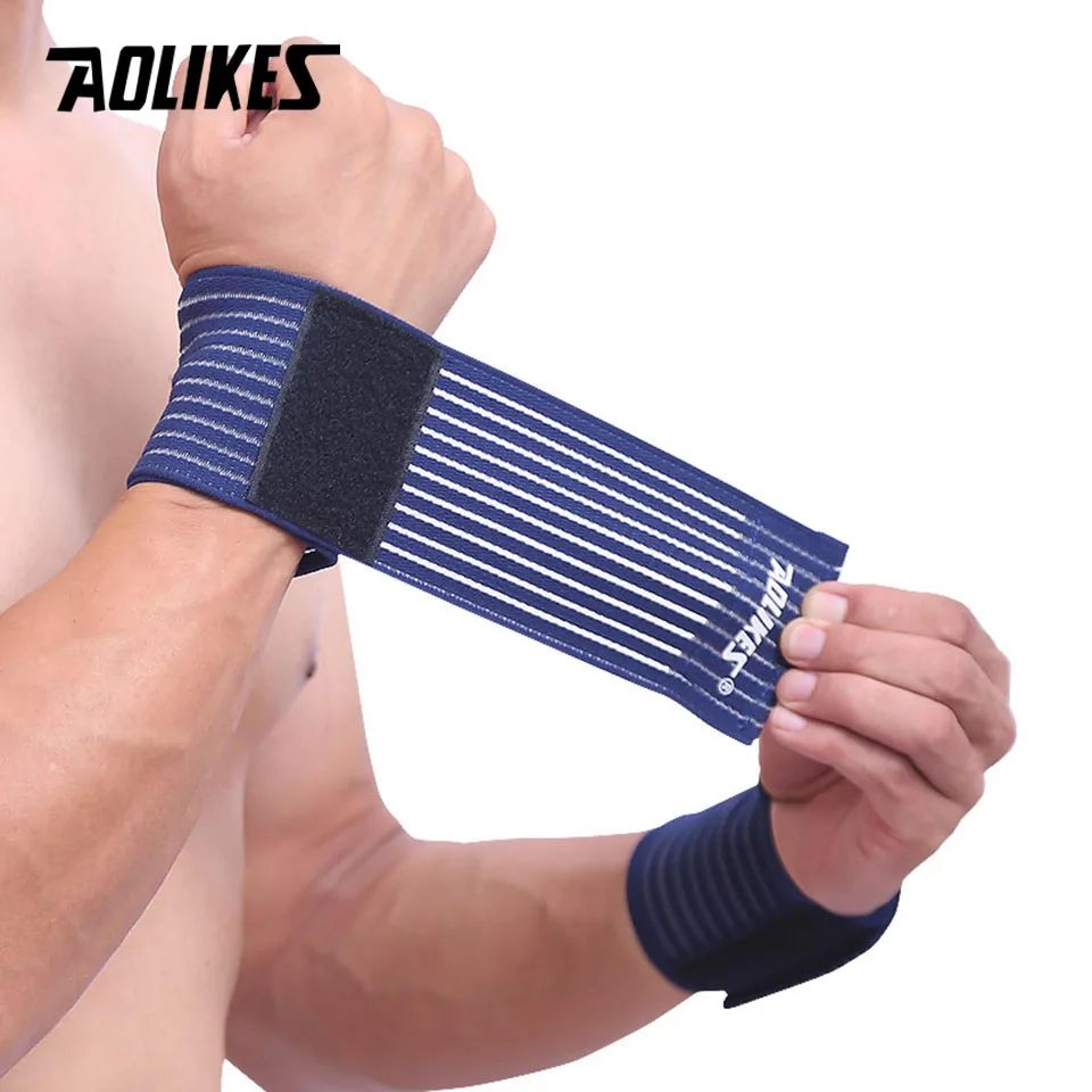 AOLIKES Compression Wrist Brace Adjustable Wrist Support Wrap For Gym Sports And Daily Use 8