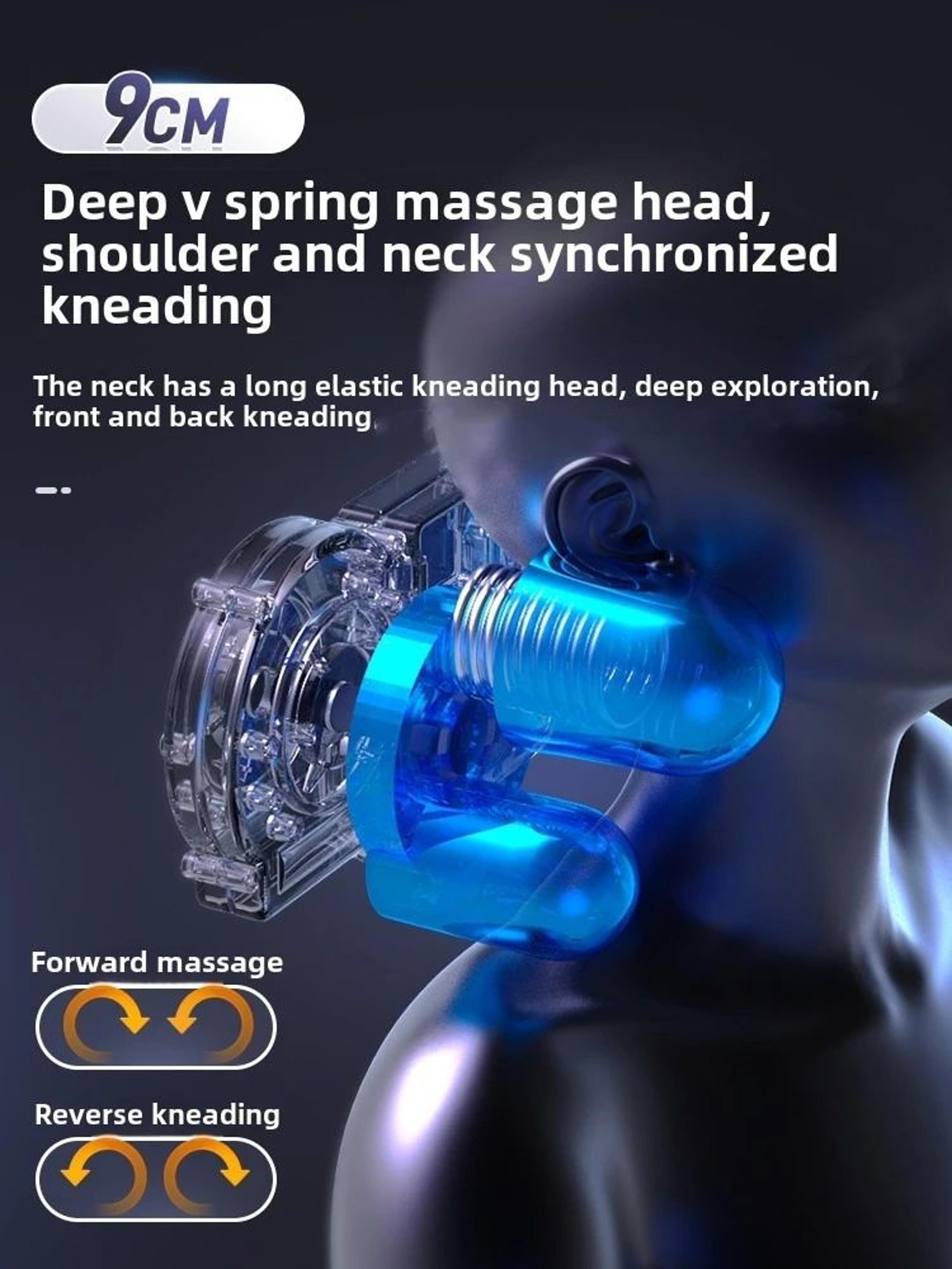 AirComfort Shiatsu Neck And Back Massager With Heat 3D Massage Chair Pad Full Body Airbag Seat Cush 2