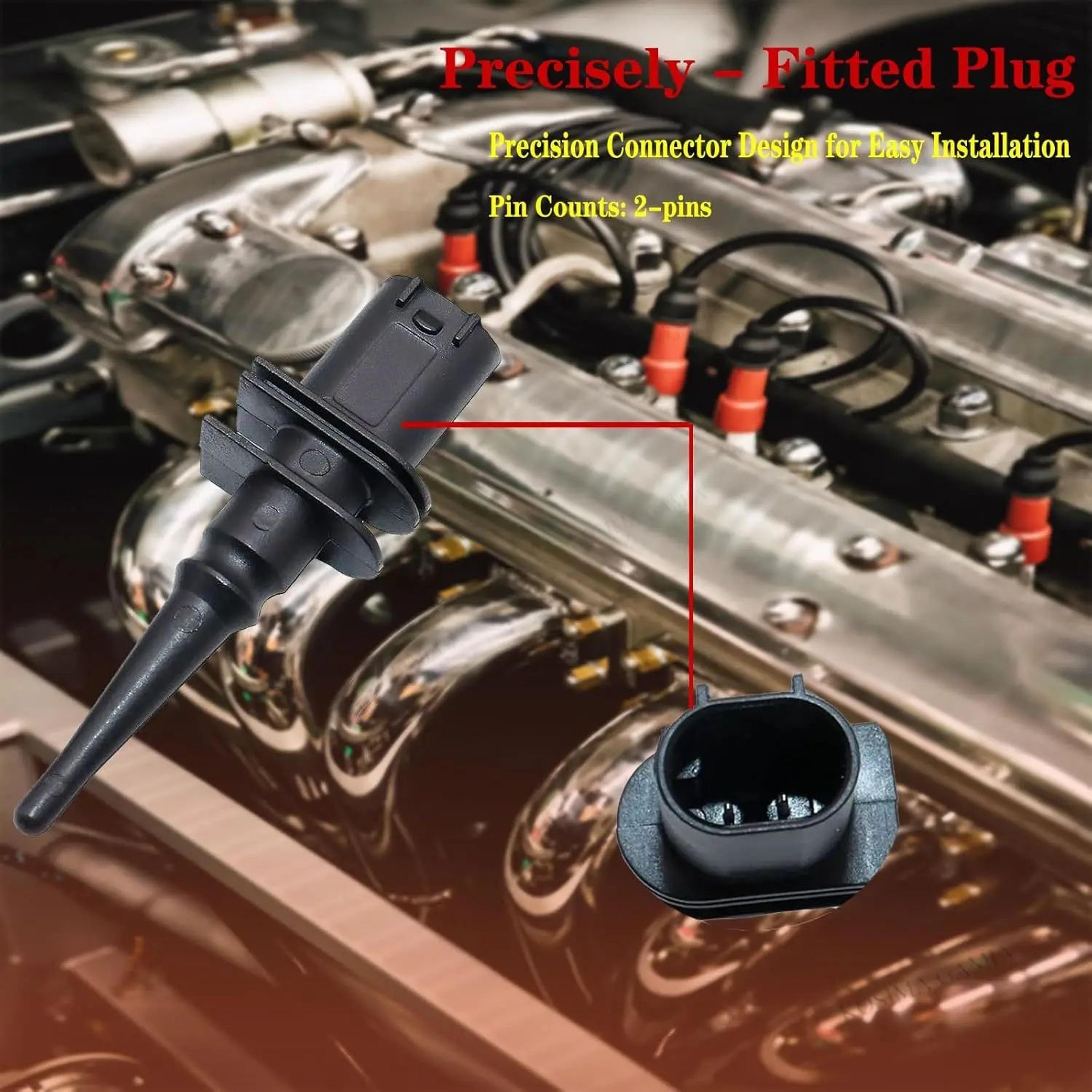 BMW Ambient Air Temperature Sensor With Connector Pigtail Plug Replacement 65816905133 2