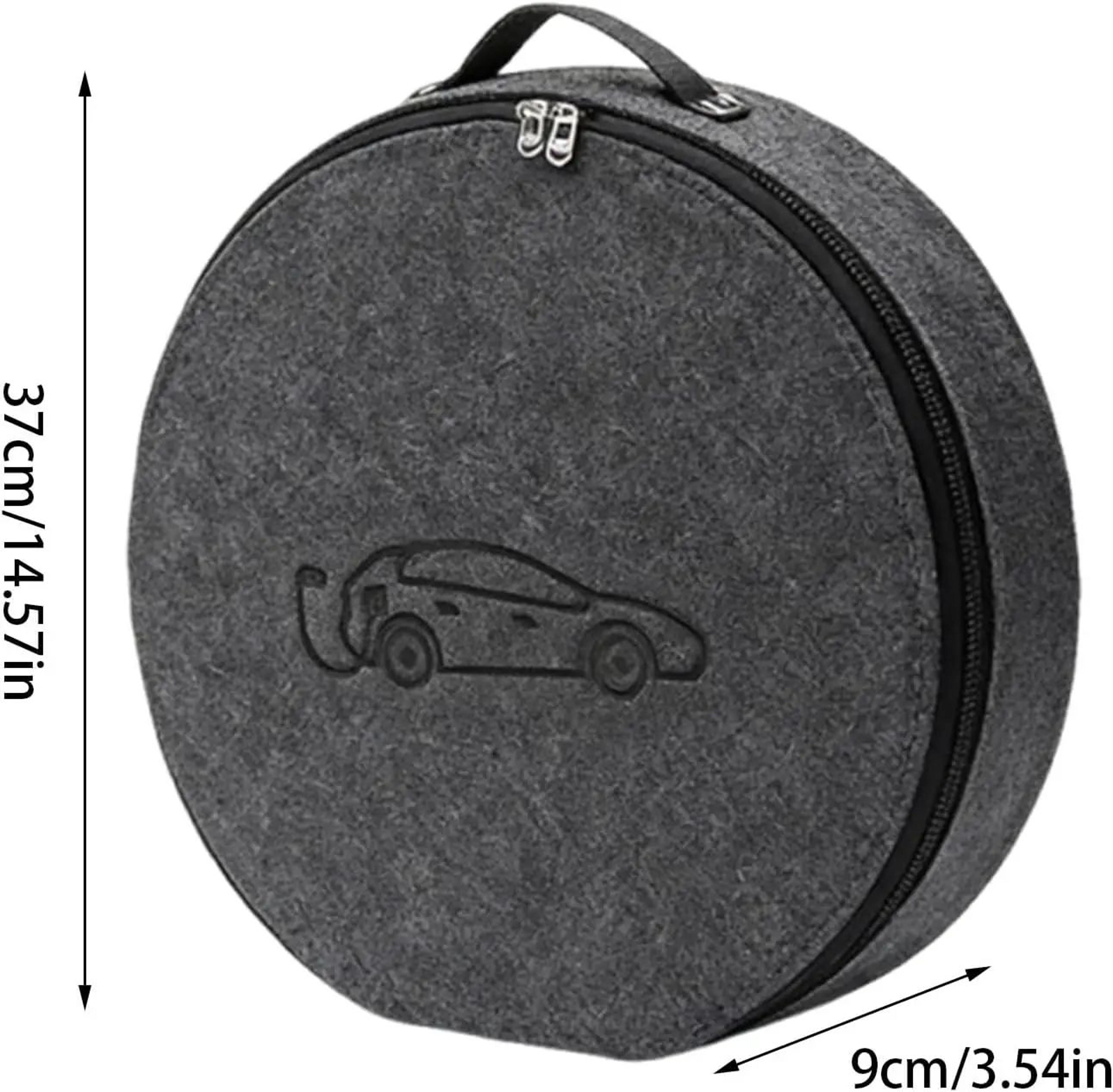 Portable Waterproof EV Charger Cable Bag With Handle EV Charging Cable Organizer Case 6