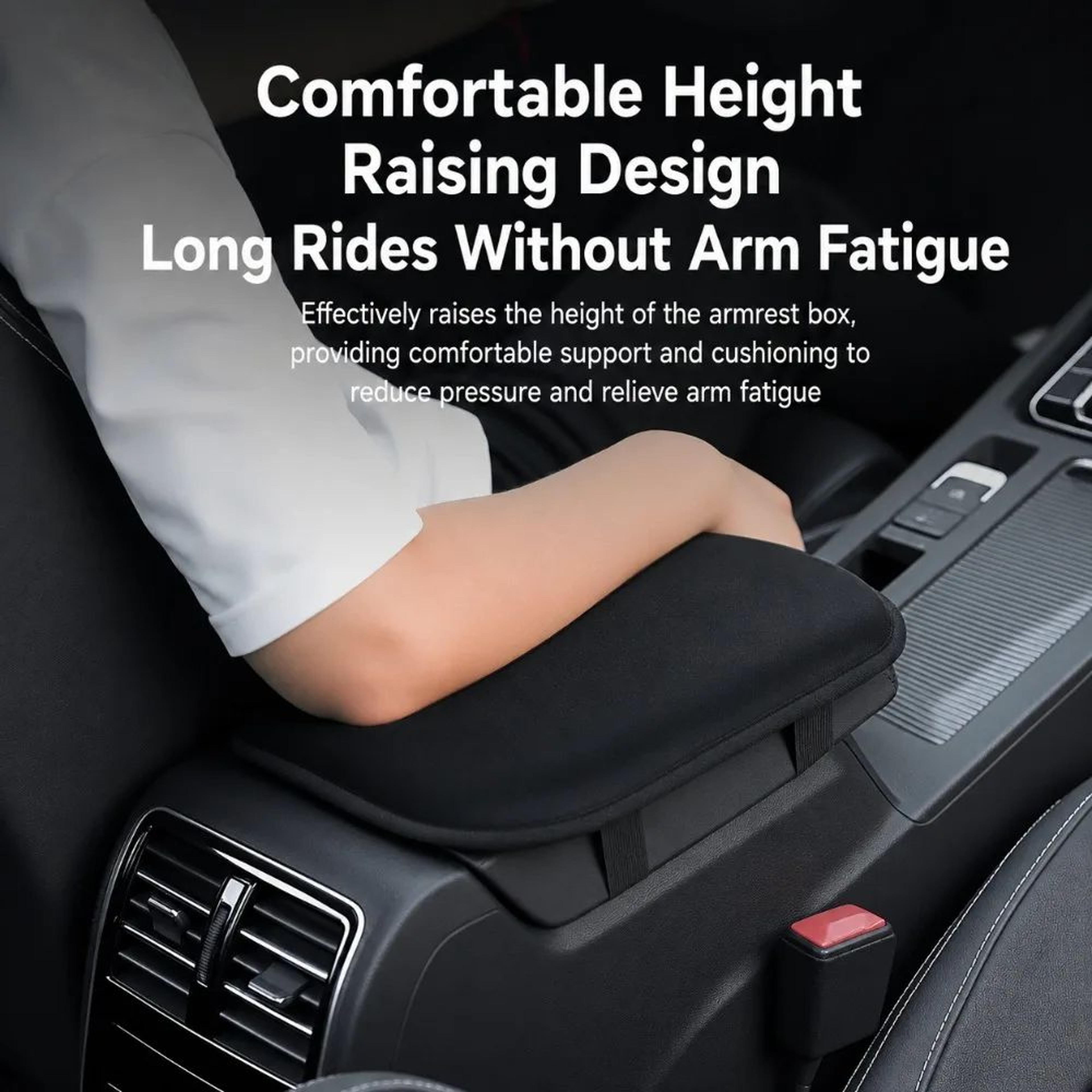 Universal Car Armrest Cushion Plush Center Console Cushion NonSlip Armrest Pad 3