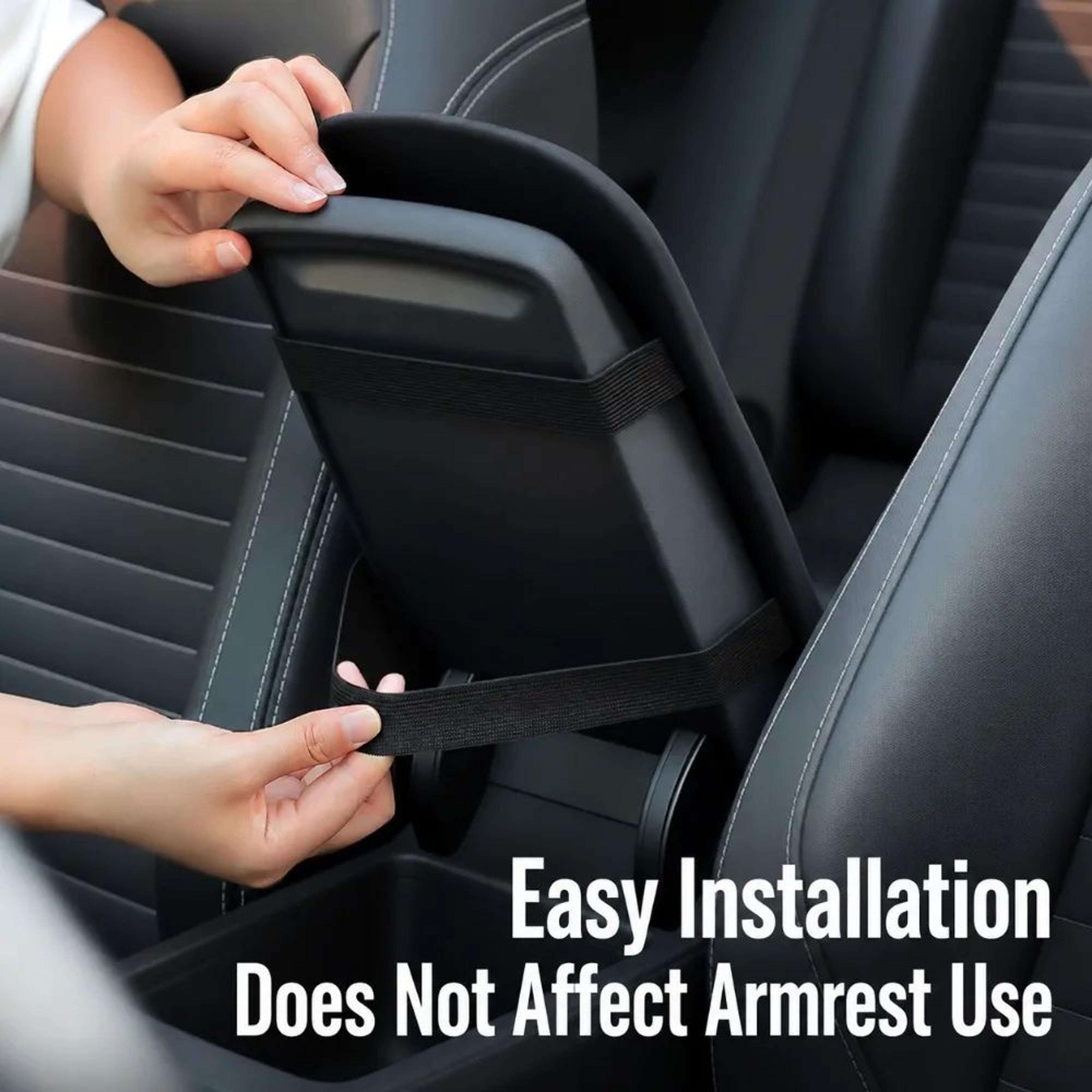 Universal Car Armrest Cushion Plush Center Console Cushion NonSlip Armrest Pad 4