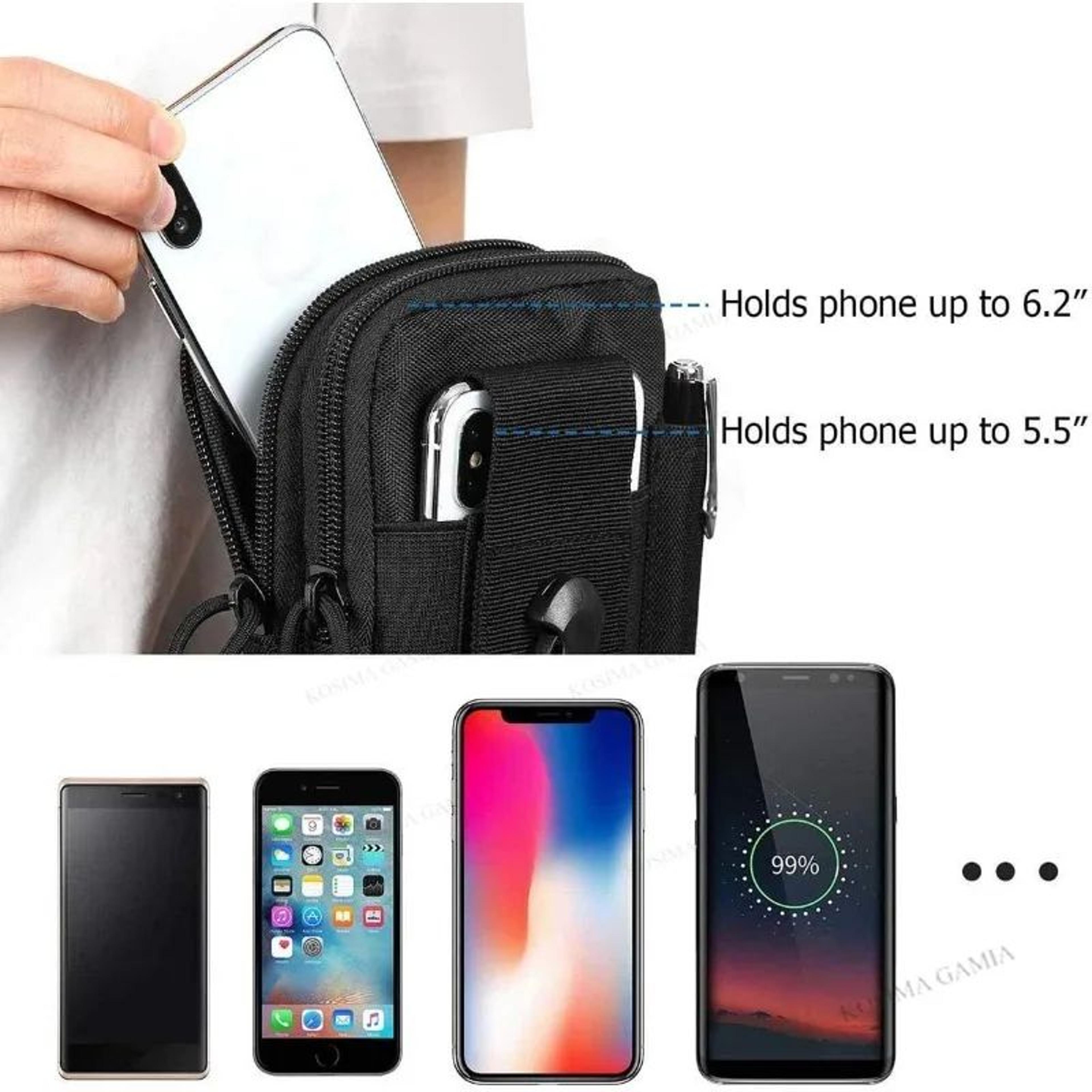 Tactical MOLLE Pouch EDC Waist Bag Utility Belt Phone Holster 2
