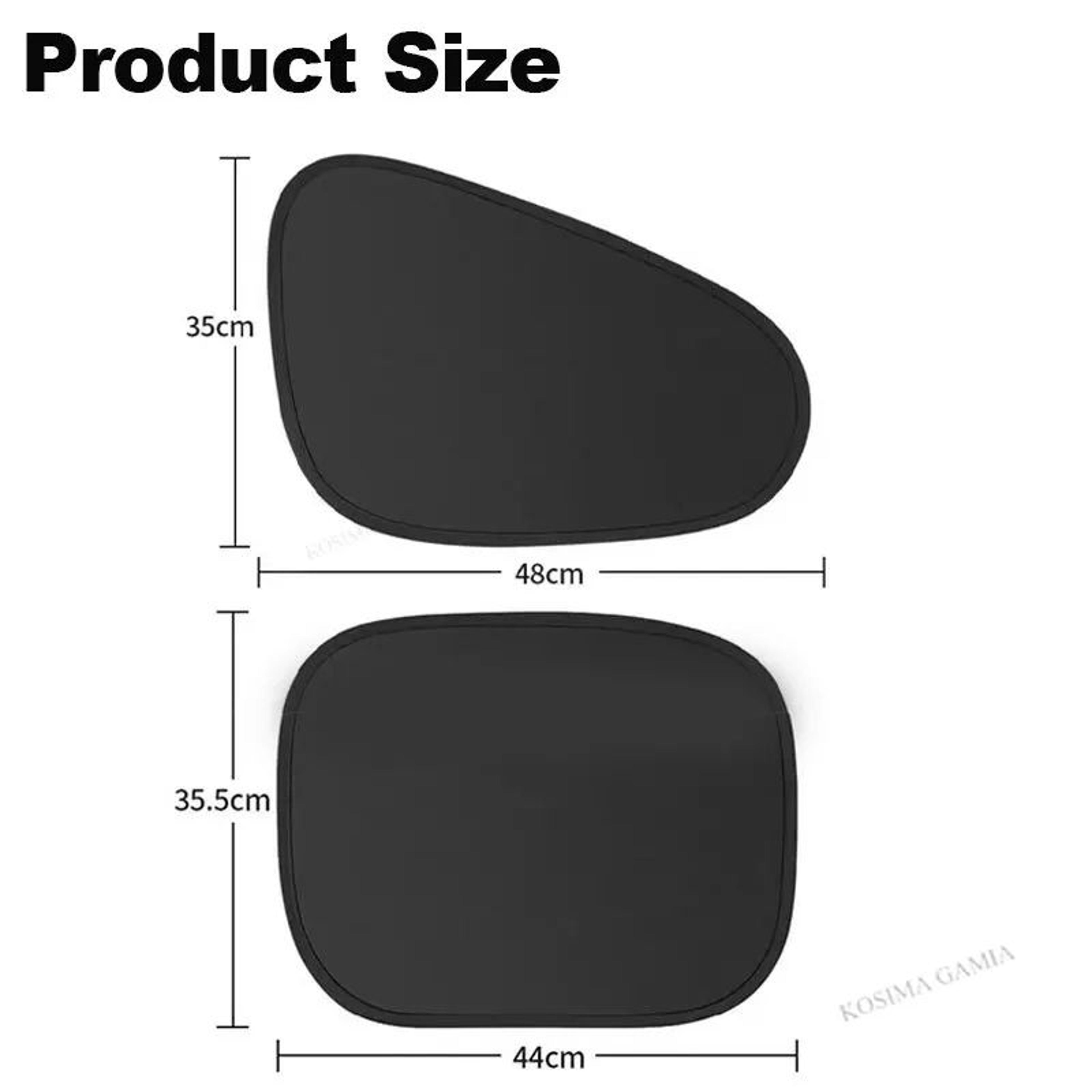 Electrostatic Car Window Sun Shade 4Layer UV Blocking AntiGlare Side Window Visor 5