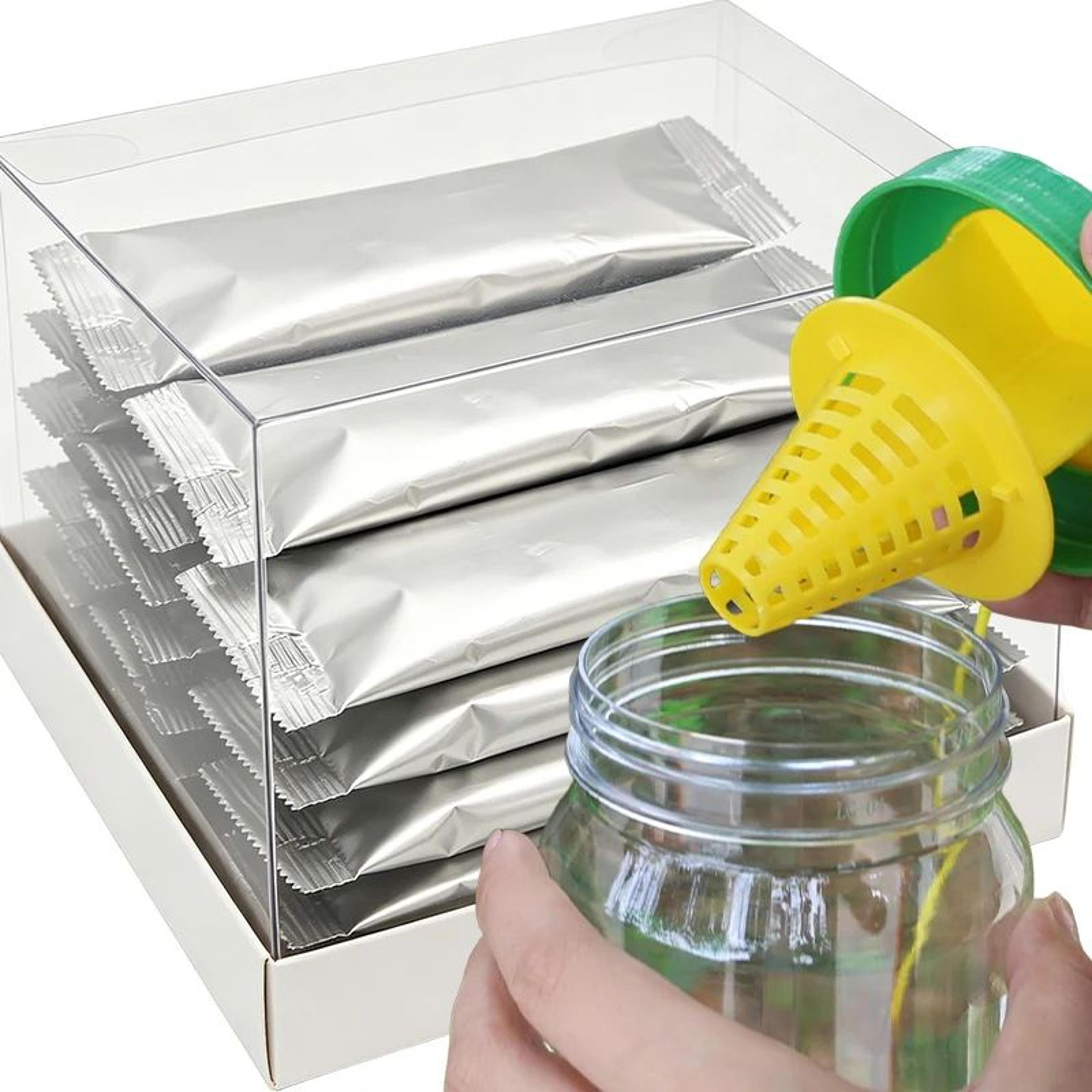 gardenguard reusable fruit fly trap with hanging bait catcher