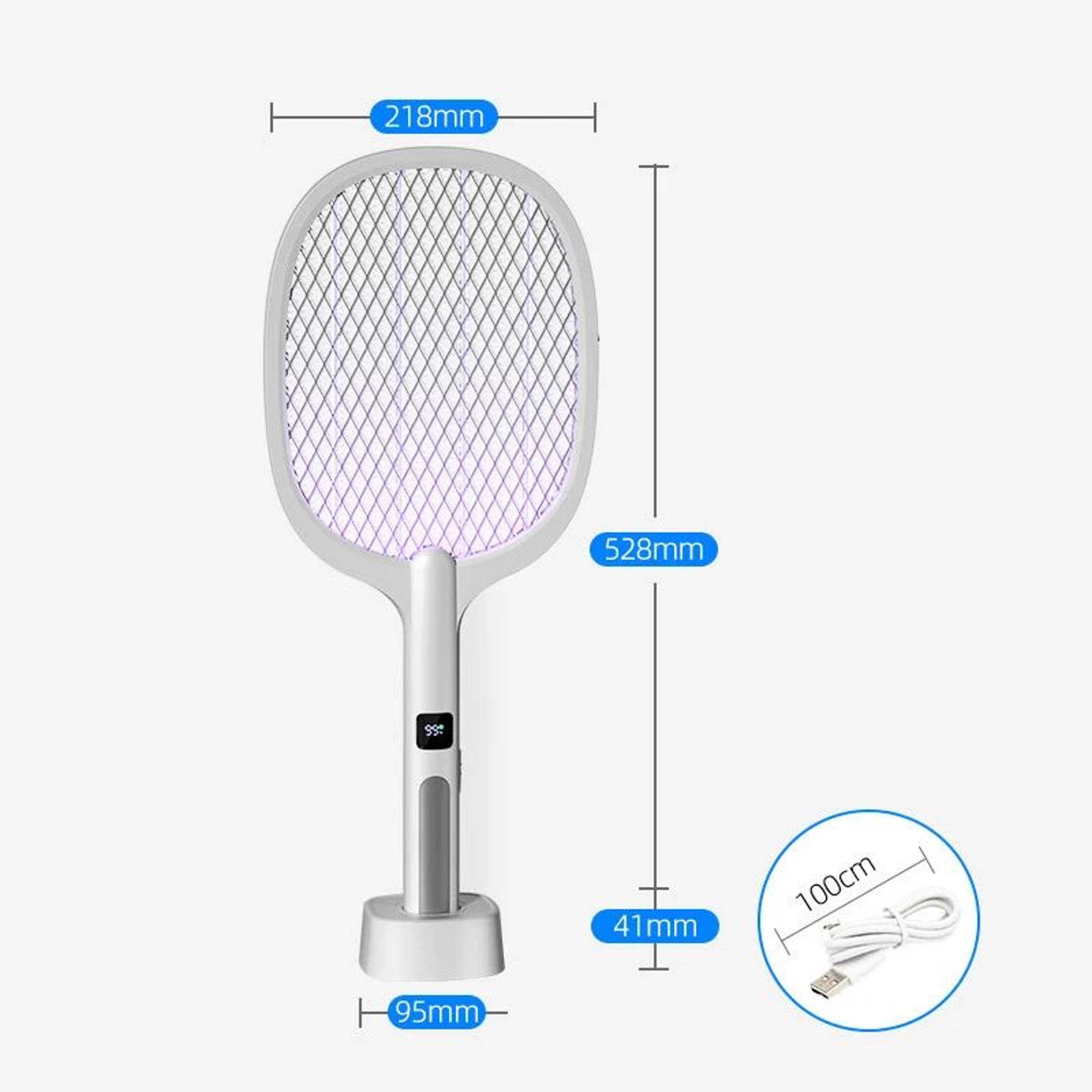 ZapGuard 4000V Rechargeable Electric Fly Swatter And Mosquito Zapper 4