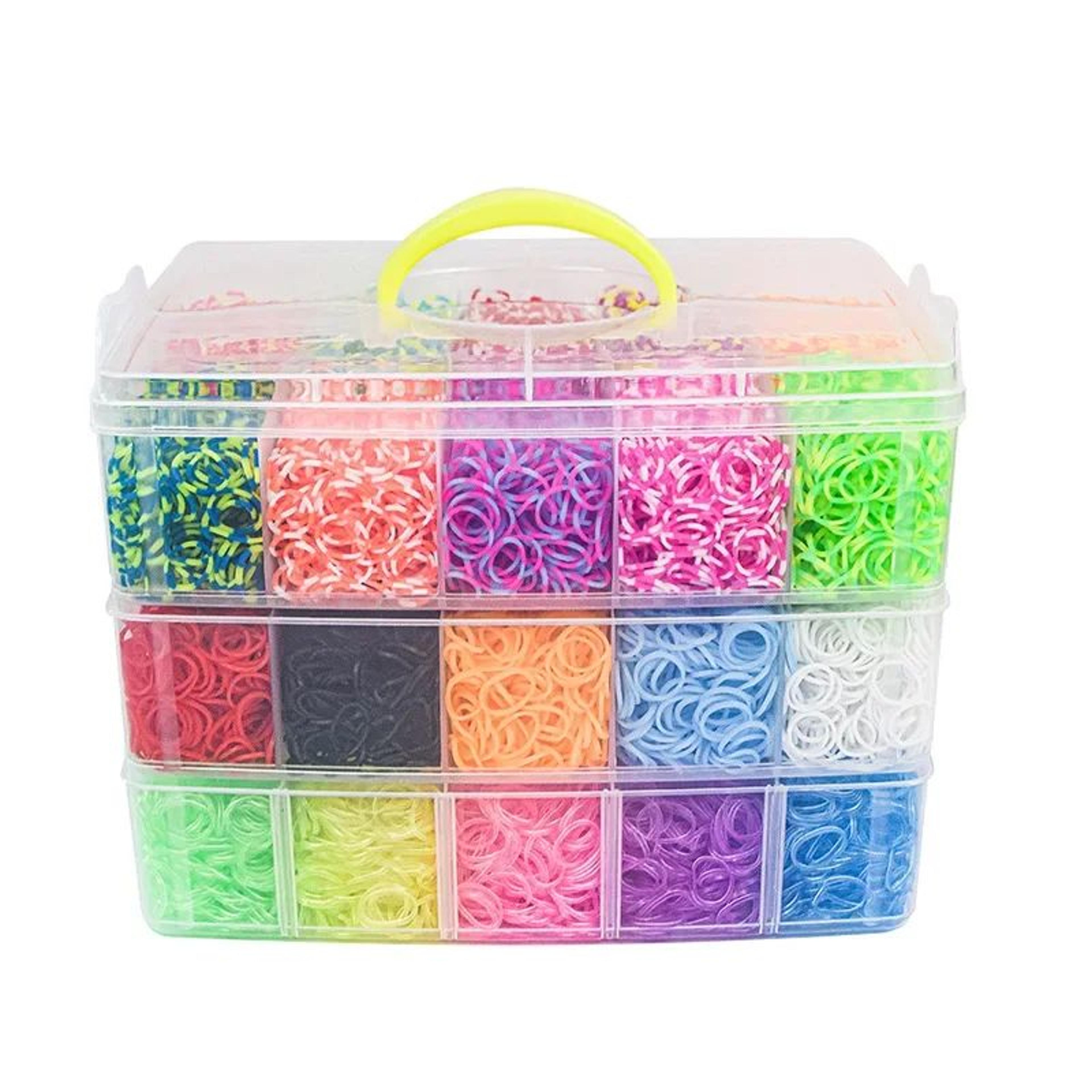 GlowCraft 15000Piece Loom Bands Kit With Luminous Rainbow Colors 4