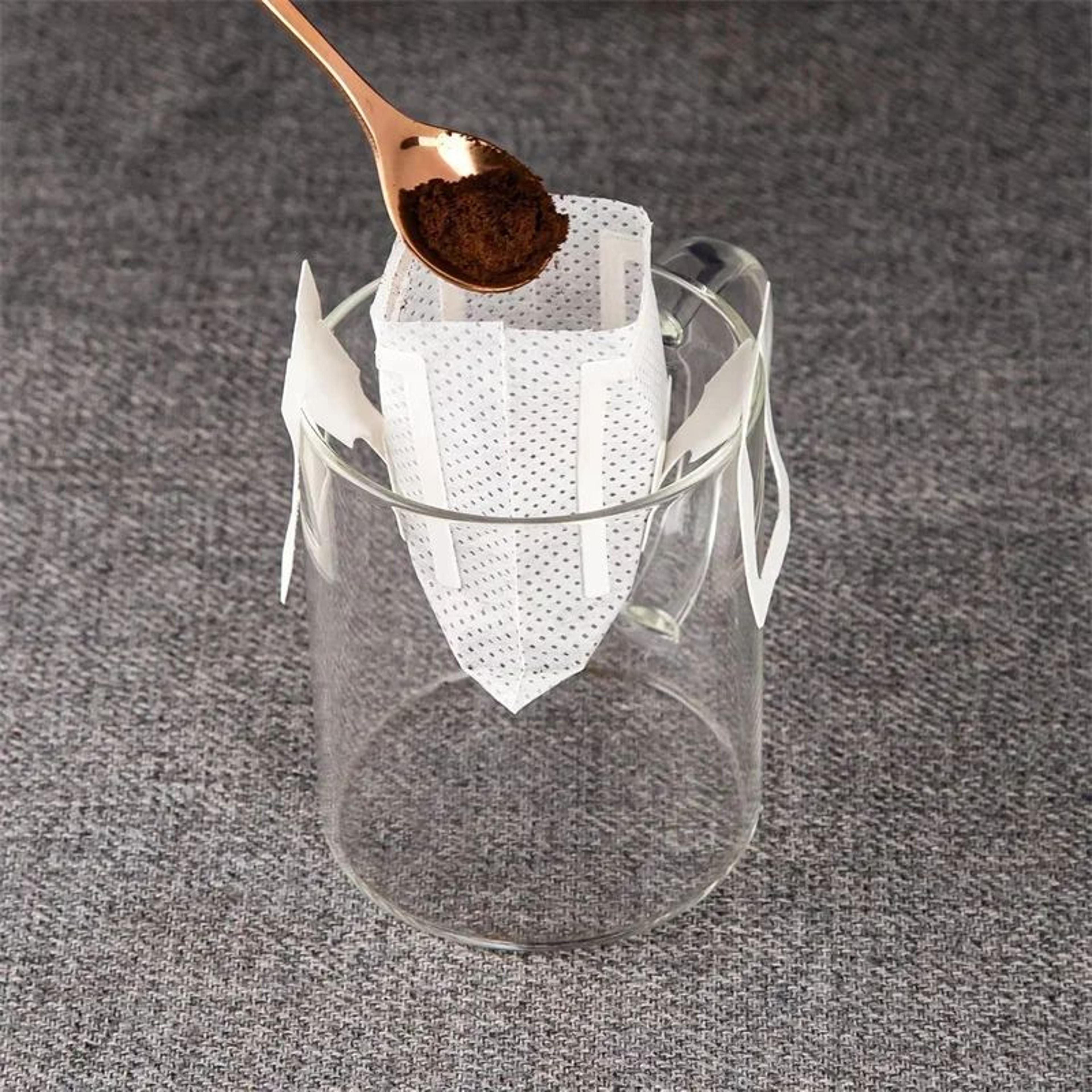 Biodegradable Hanging Ear Coffee Filter Bags For Portable Pour Over Brewing 2