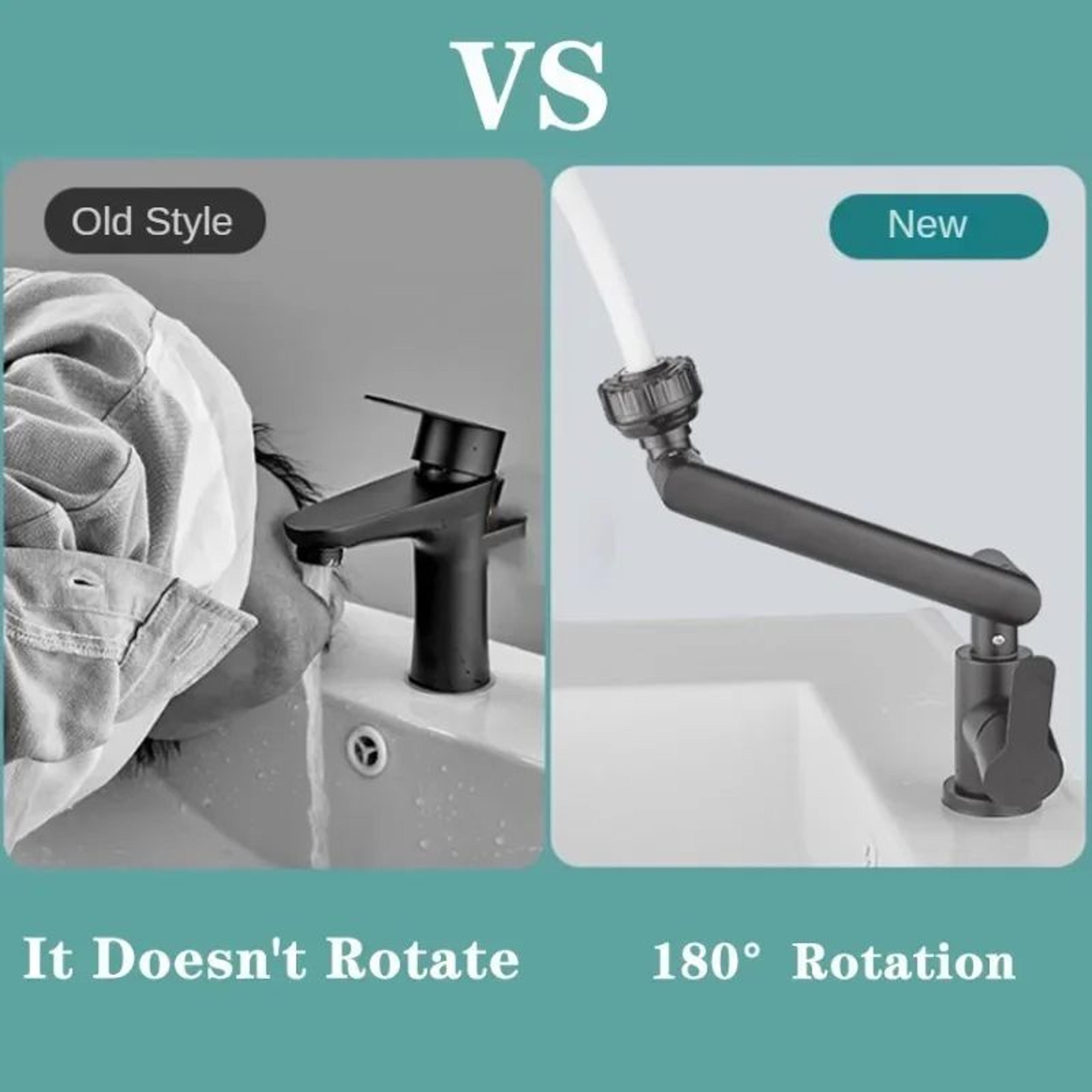 1080 Degree Rotating Mechanical Arm Faucet With AntiSplash Aerator 4