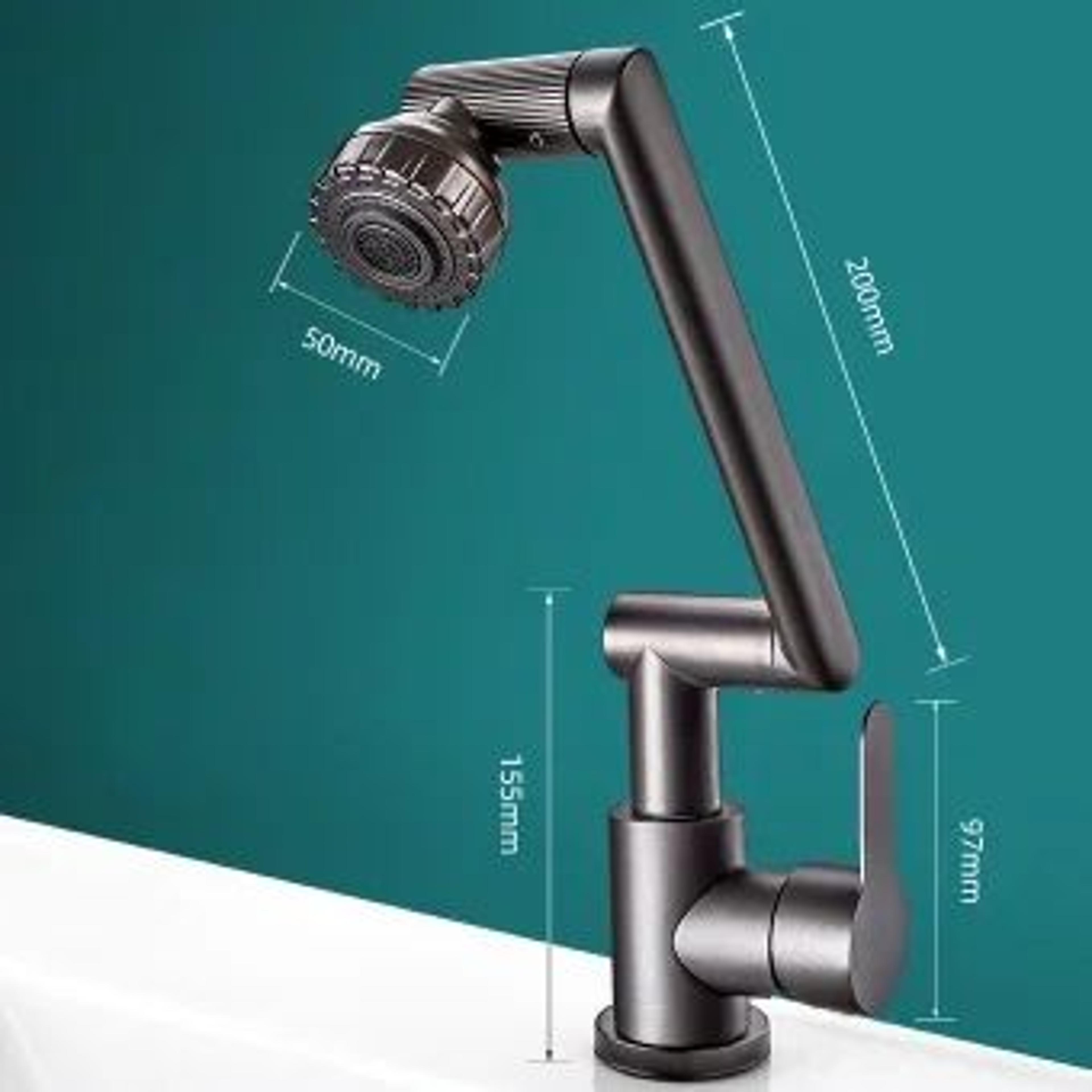 1080 Degree Rotating Mechanical Arm Faucet With AntiSplash Aerator 7