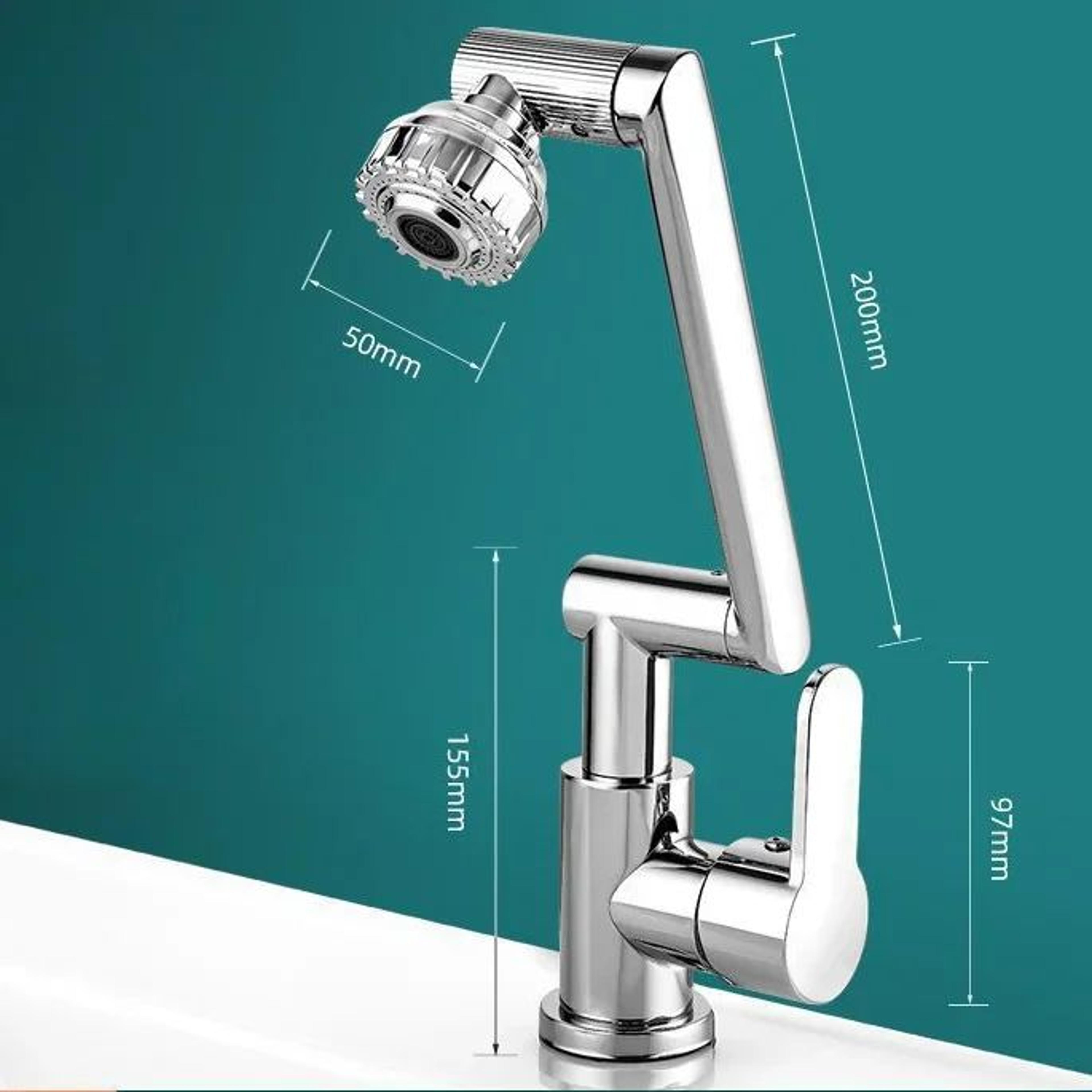 1080 Degree Rotating Mechanical Arm Faucet With AntiSplash Aerator 6