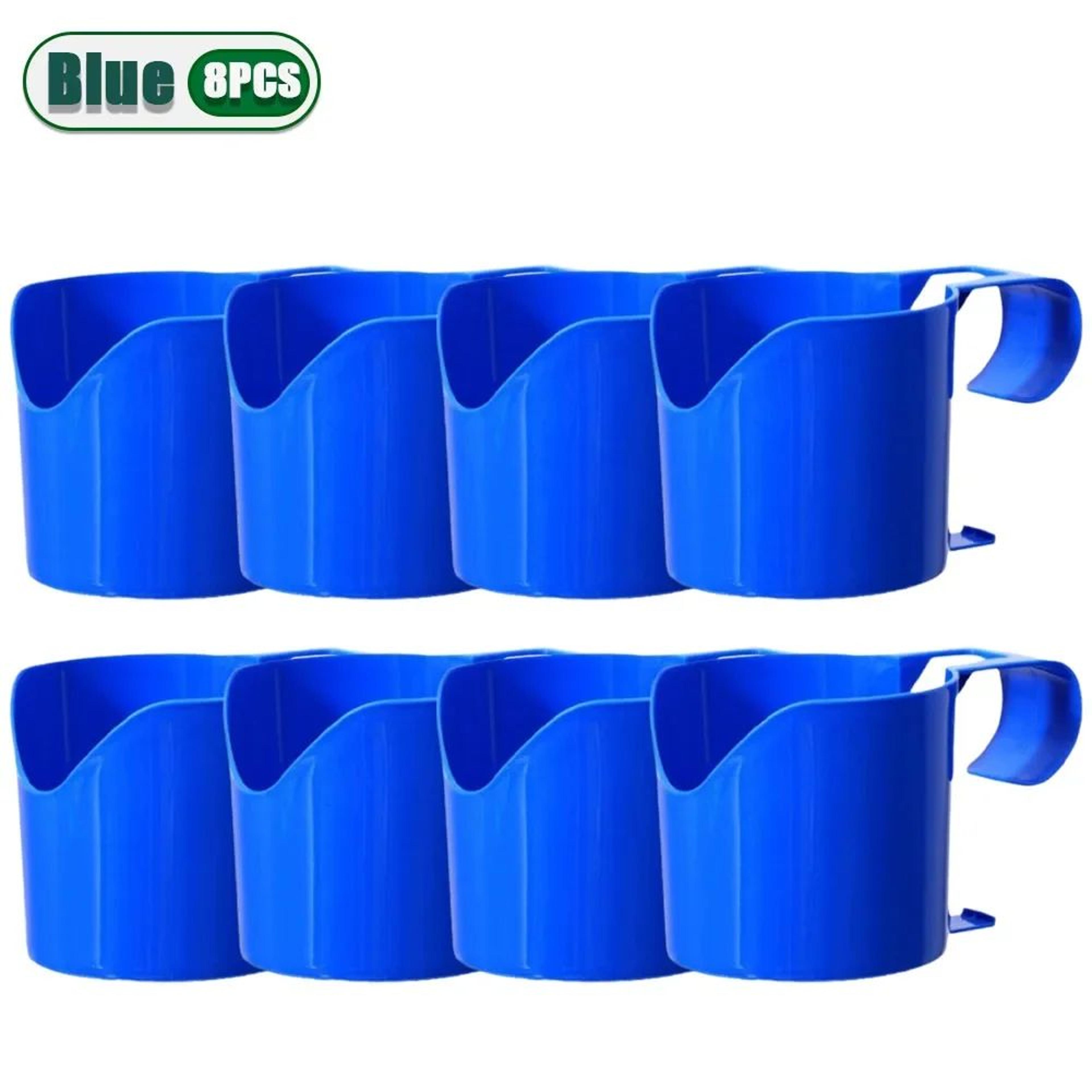 Heavy Duty Poolside Cup Holder No Drill Hanging Drink Organizer 9