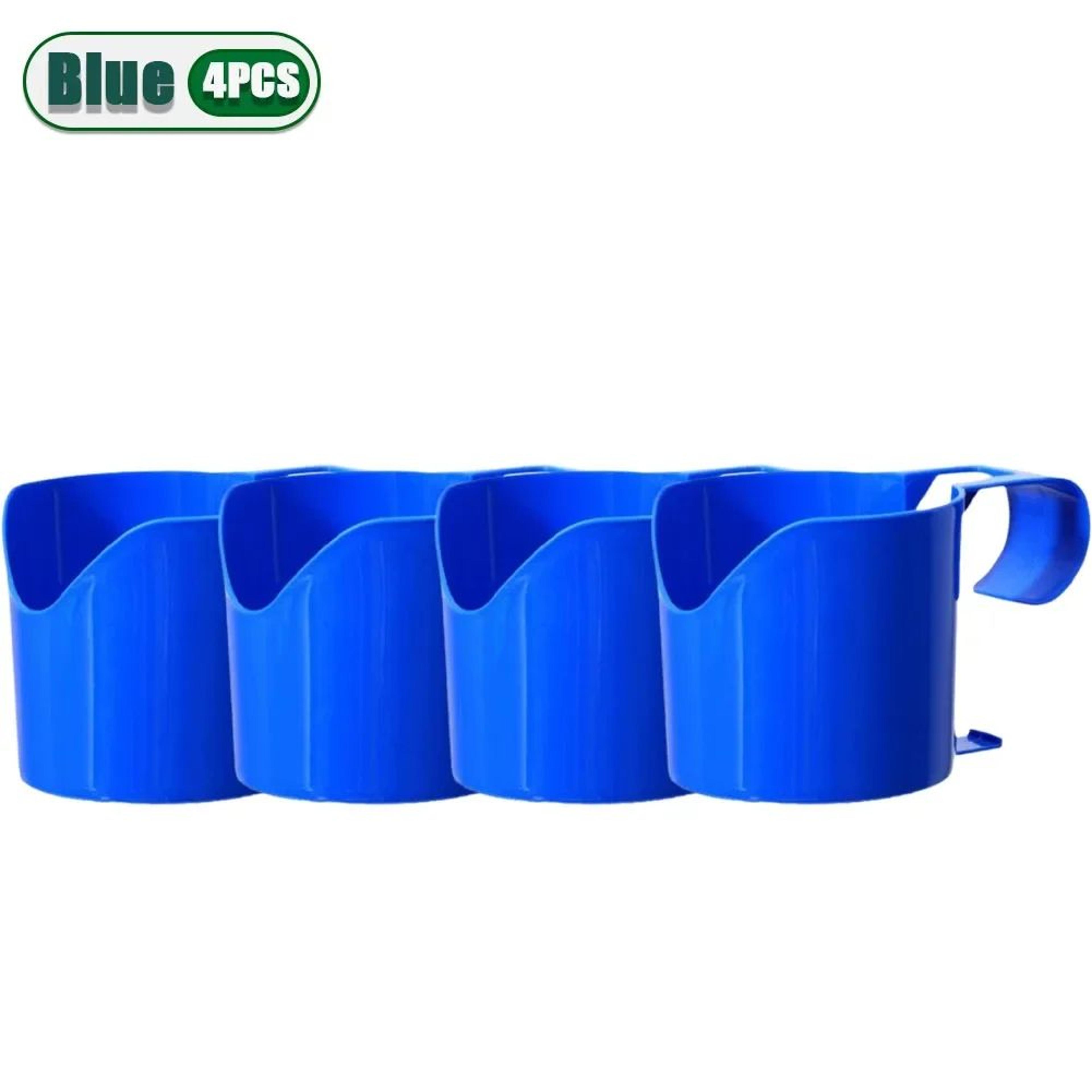 Heavy Duty Poolside Cup Holder No Drill Hanging Drink Organizer 6