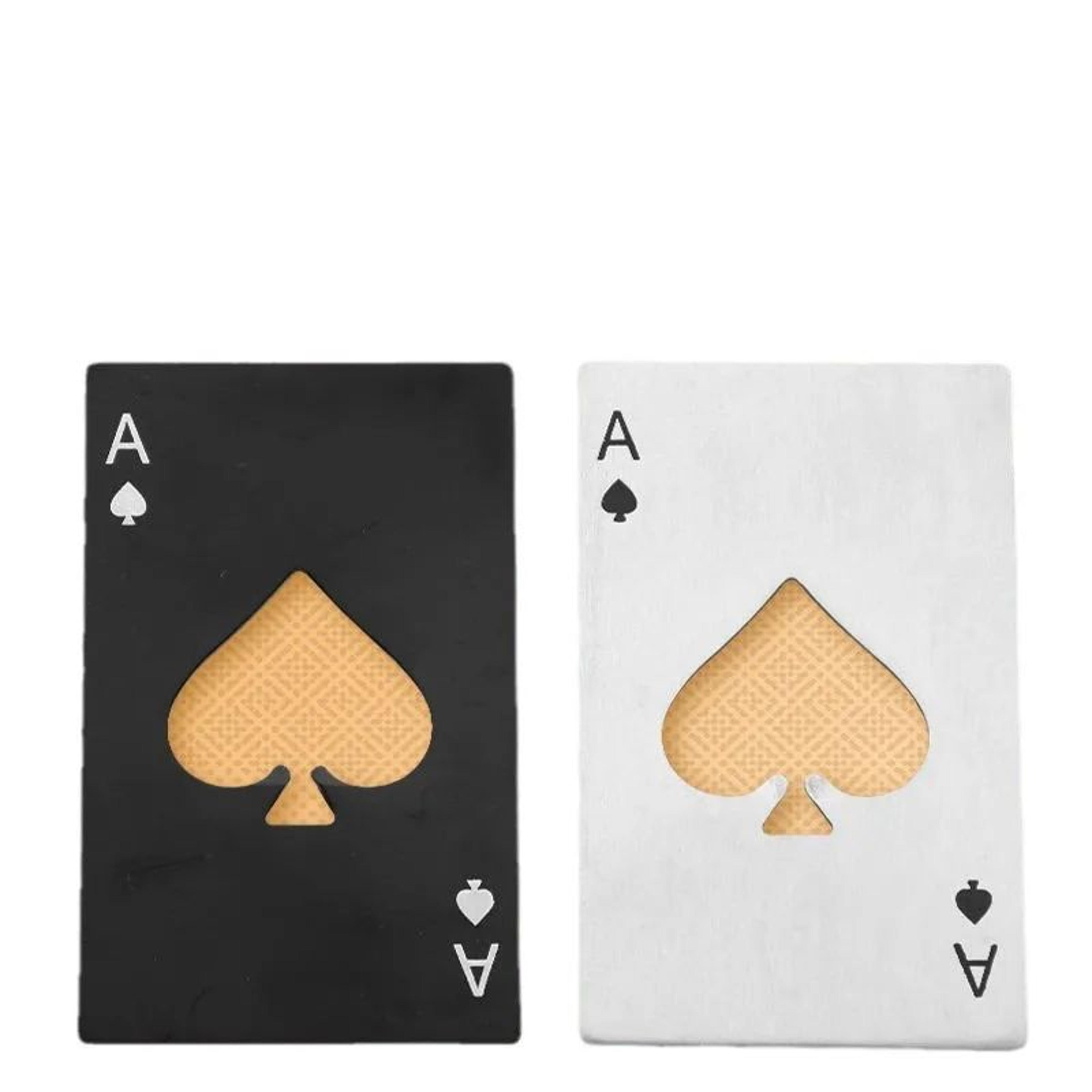 20PCS Ace Of Spades Playing Card Bottle Opener Stainless Steel Wallet Size Beer Opener 5