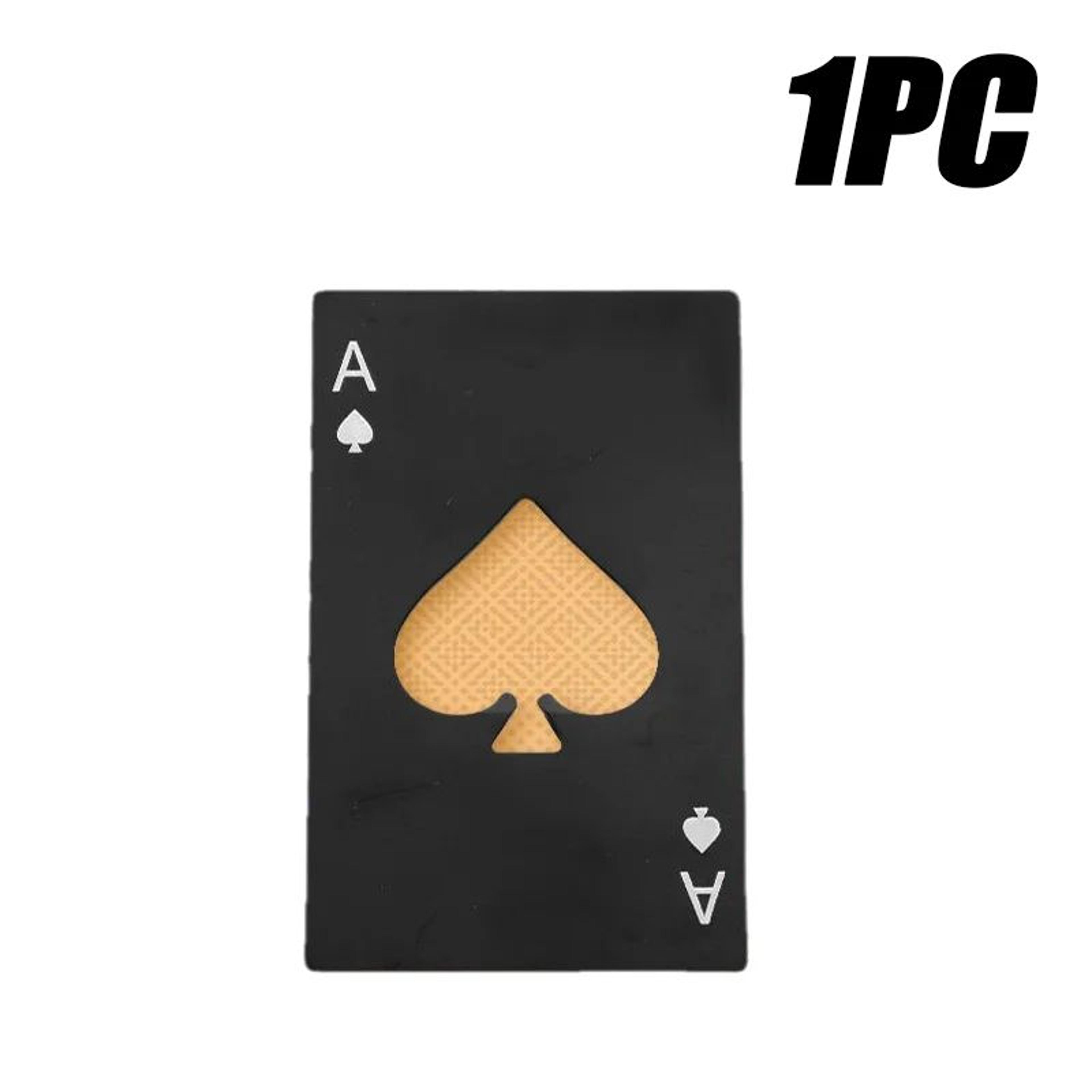 20PCS Ace Of Spades Playing Card Bottle Opener Stainless Steel Wallet Size Beer Opener 6