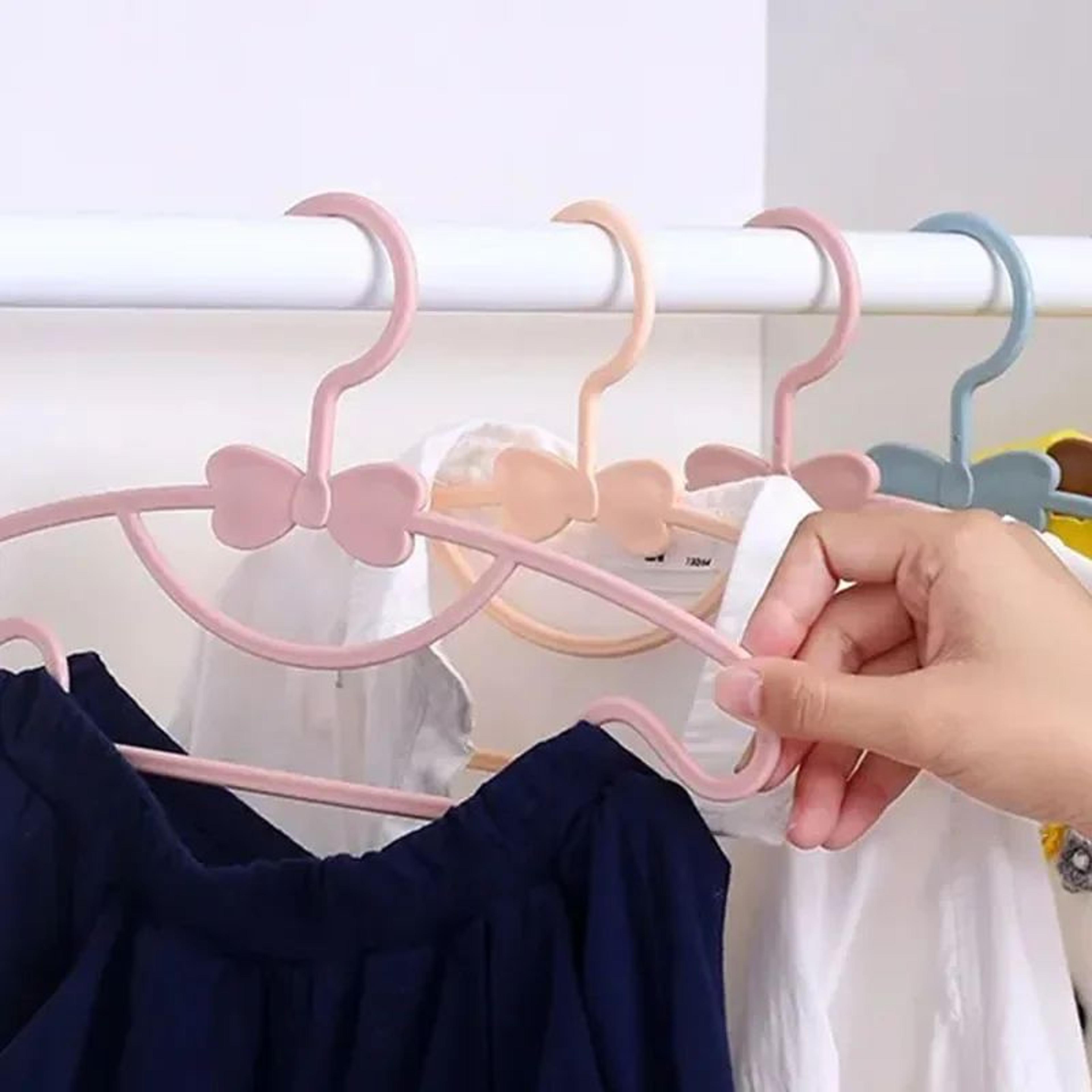 1050PCS Bow Design Baby Clothes Hangers For Kids Closet And Drying 3