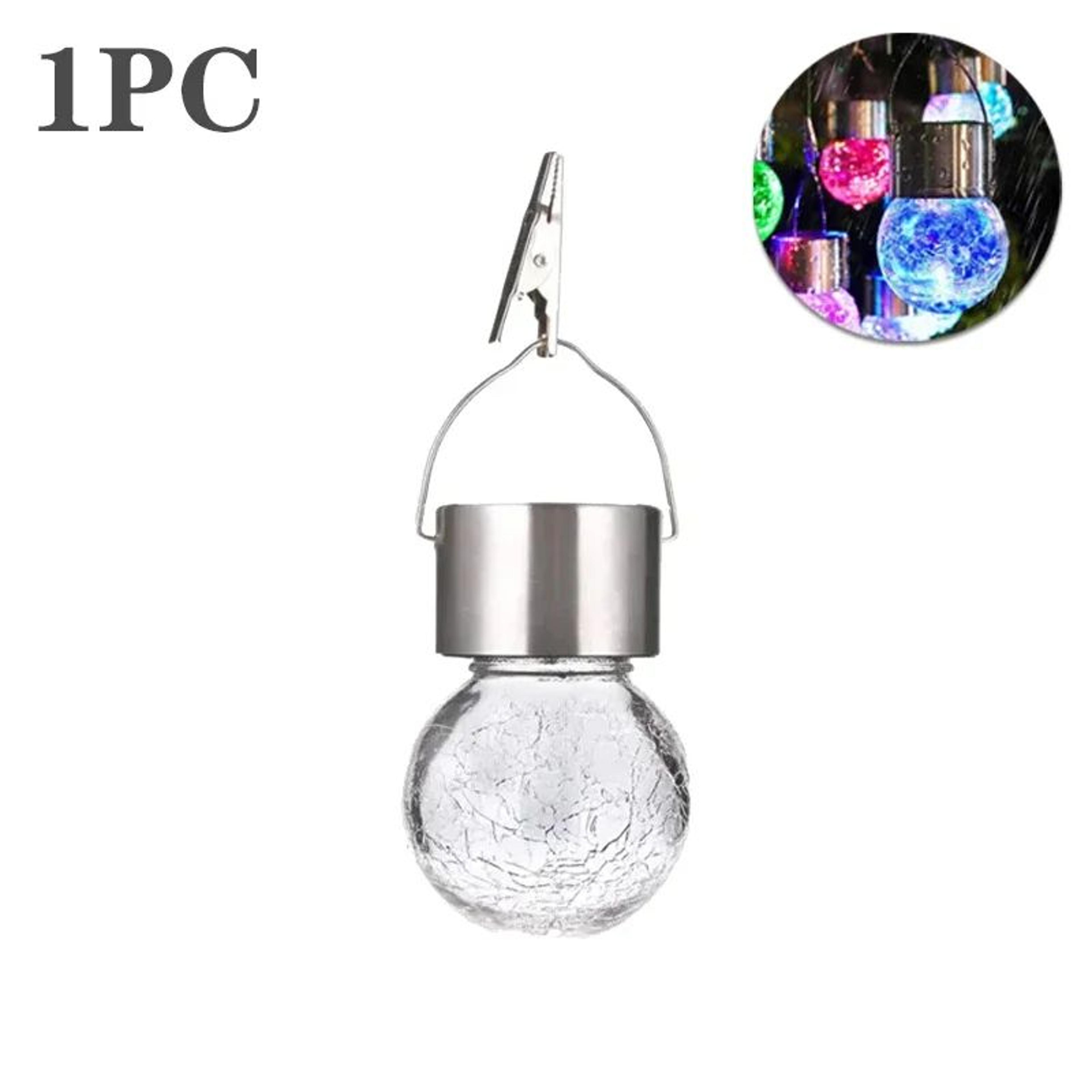 Solar Cracked Glass Ball Hanging Garden Lights 135PCS 6