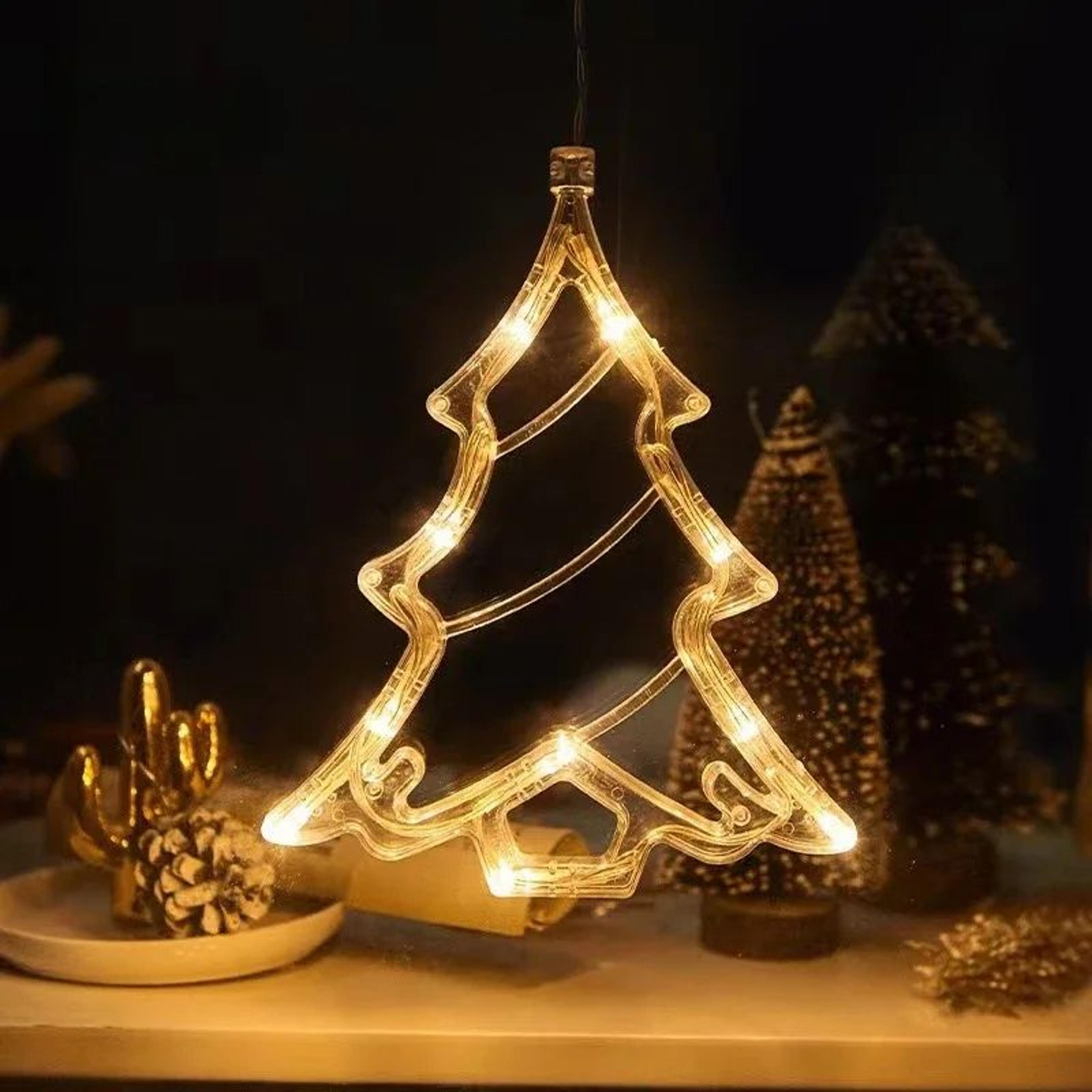 Christmas LED Suction Cup Window Lights Holiday Decorations 3
