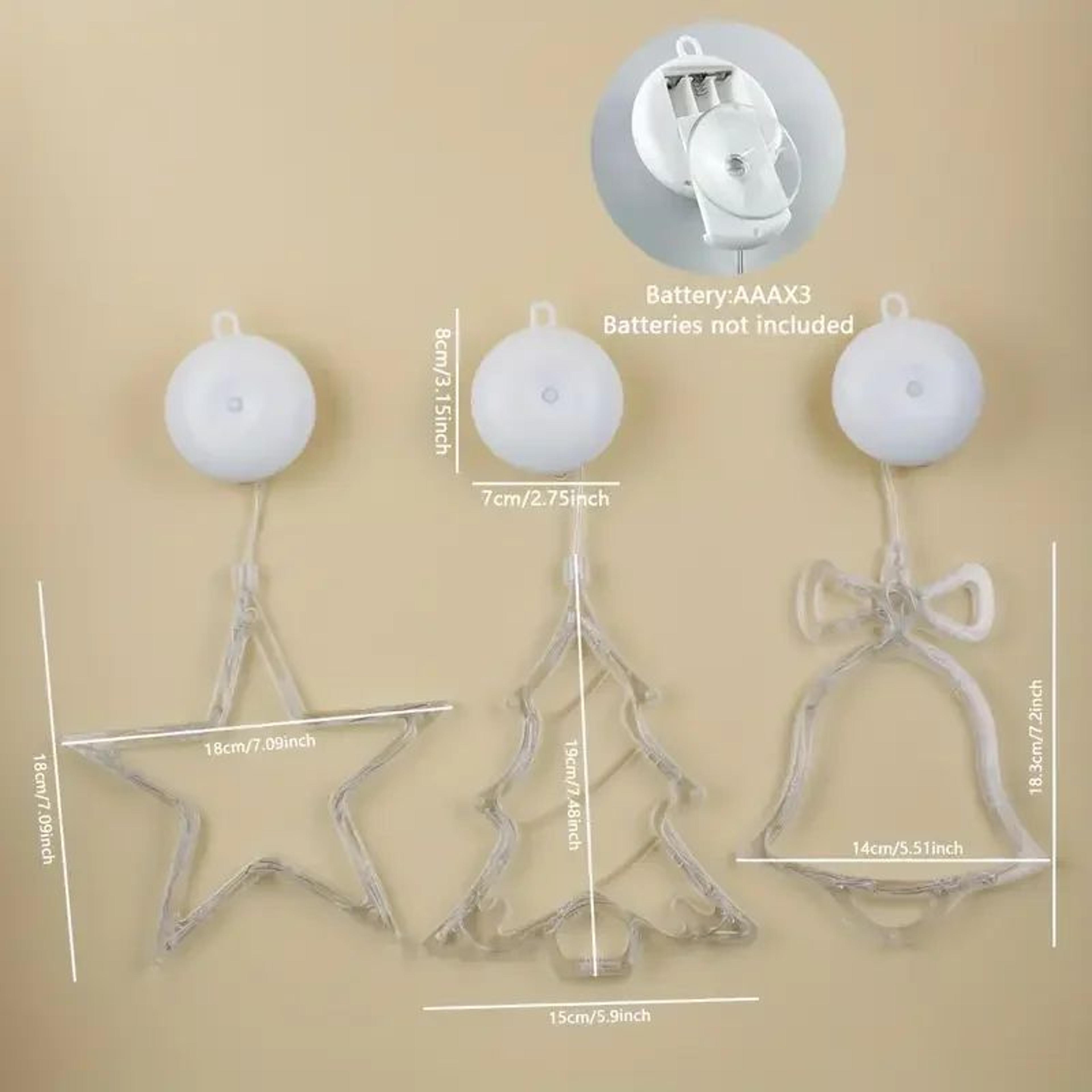 Christmas LED Suction Cup Window Lights Holiday Decorations 5