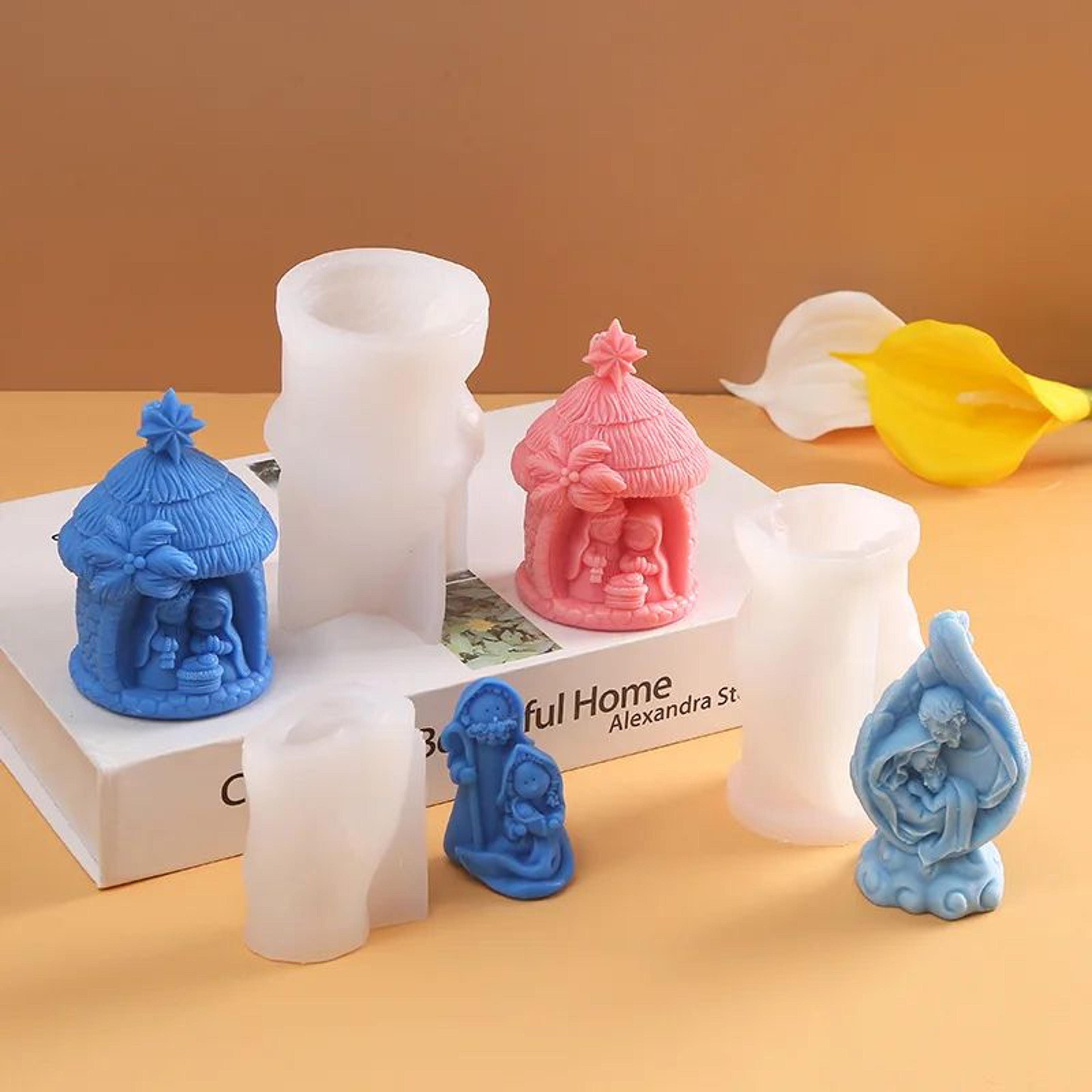 Holy Family Nativity Silicone Candle Mold For DIY Candle Making 1