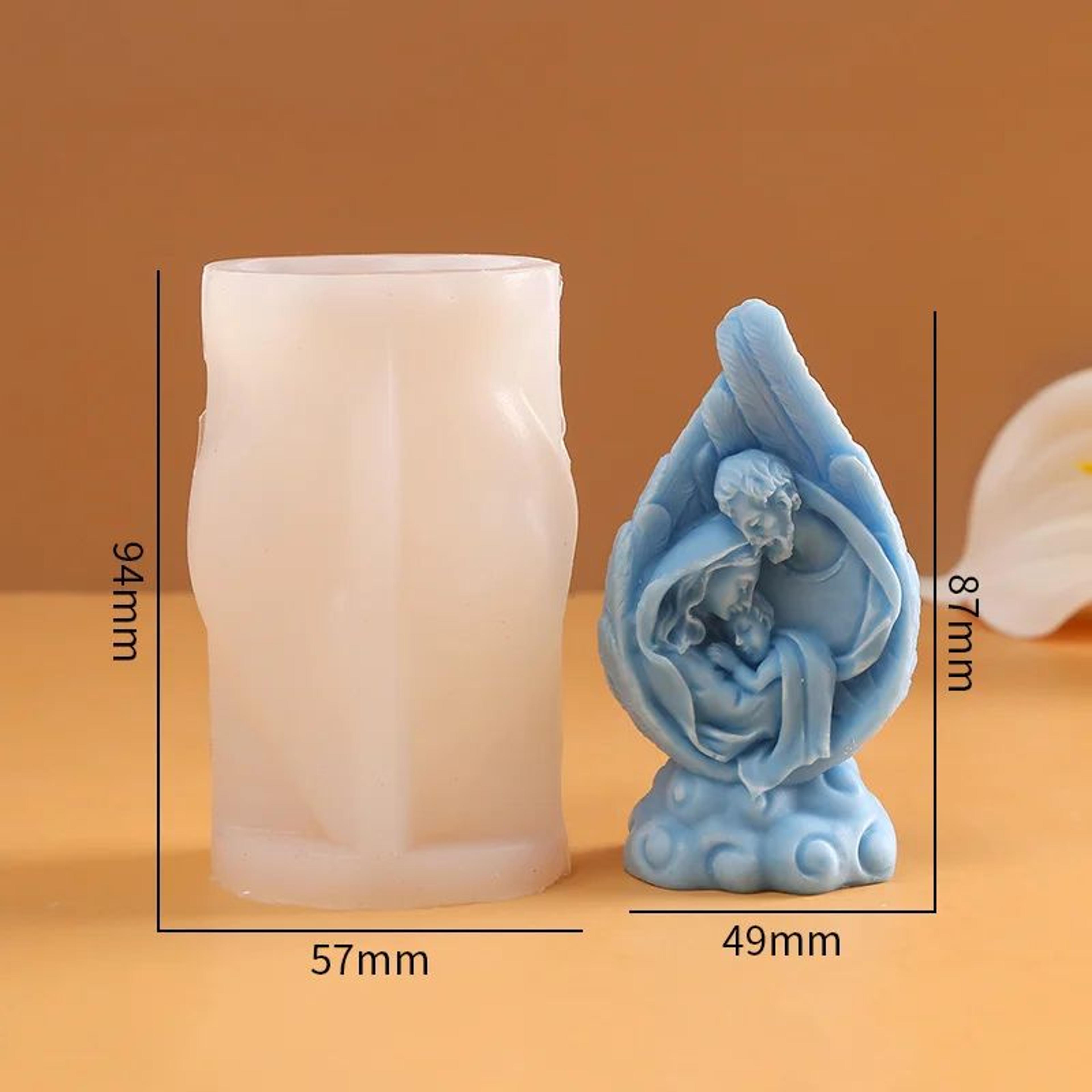 Holy Family Nativity Silicone Candle Mold For DIY Candle Making 4