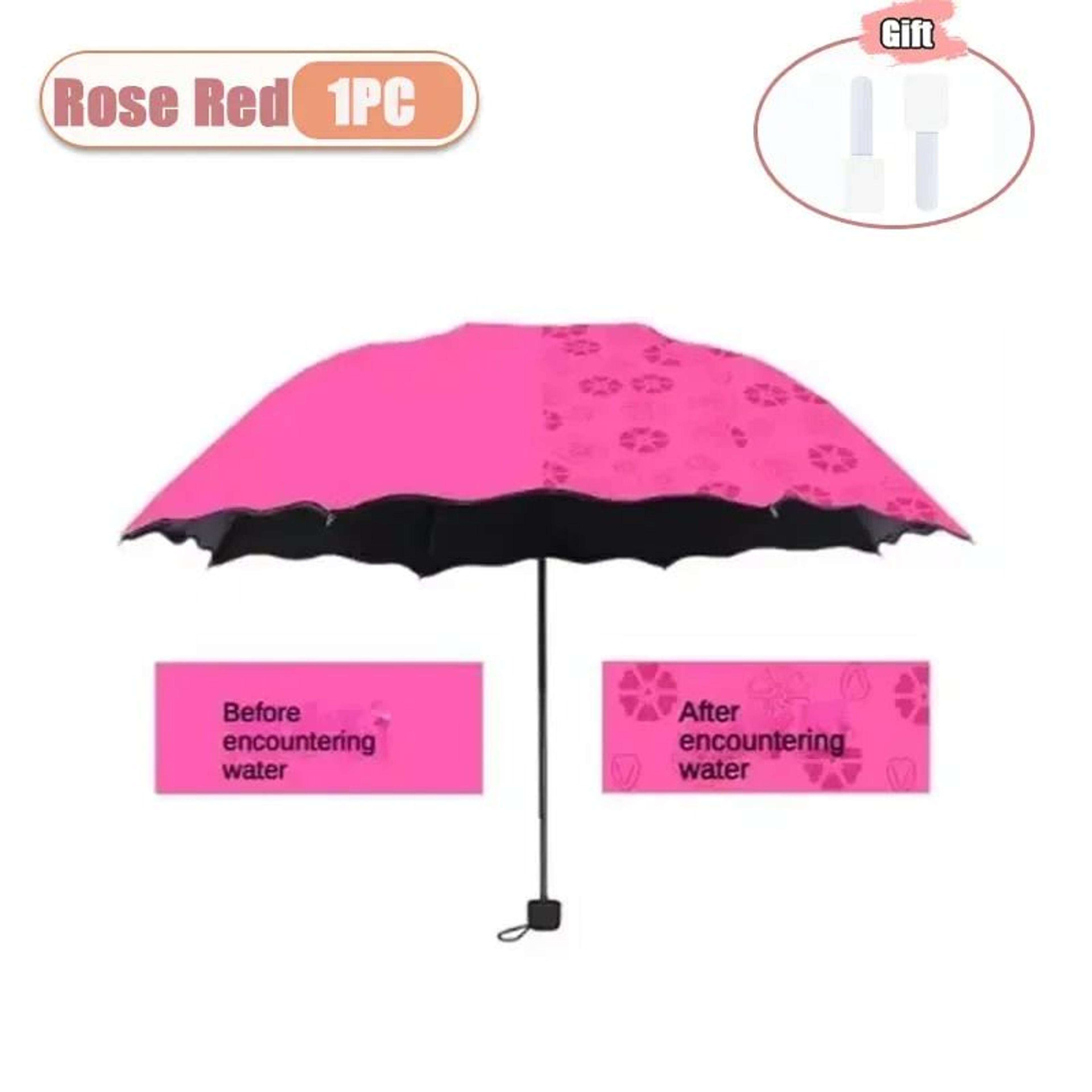 Water Bloom UV Protection Folding Umbrella For Sun And Rain 11