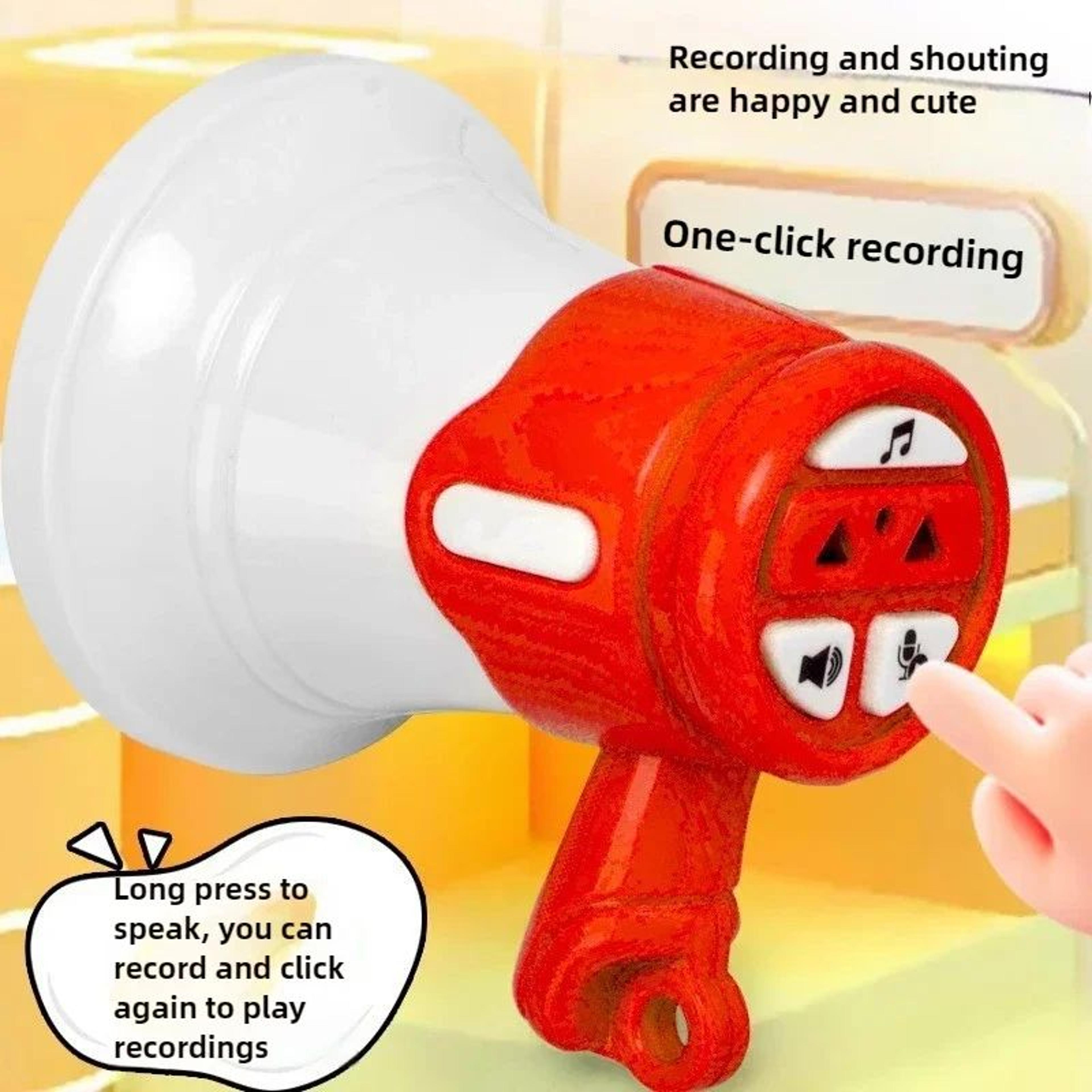 Mini Recording Megaphone Keychain Portable Loudspeaker Toy 3