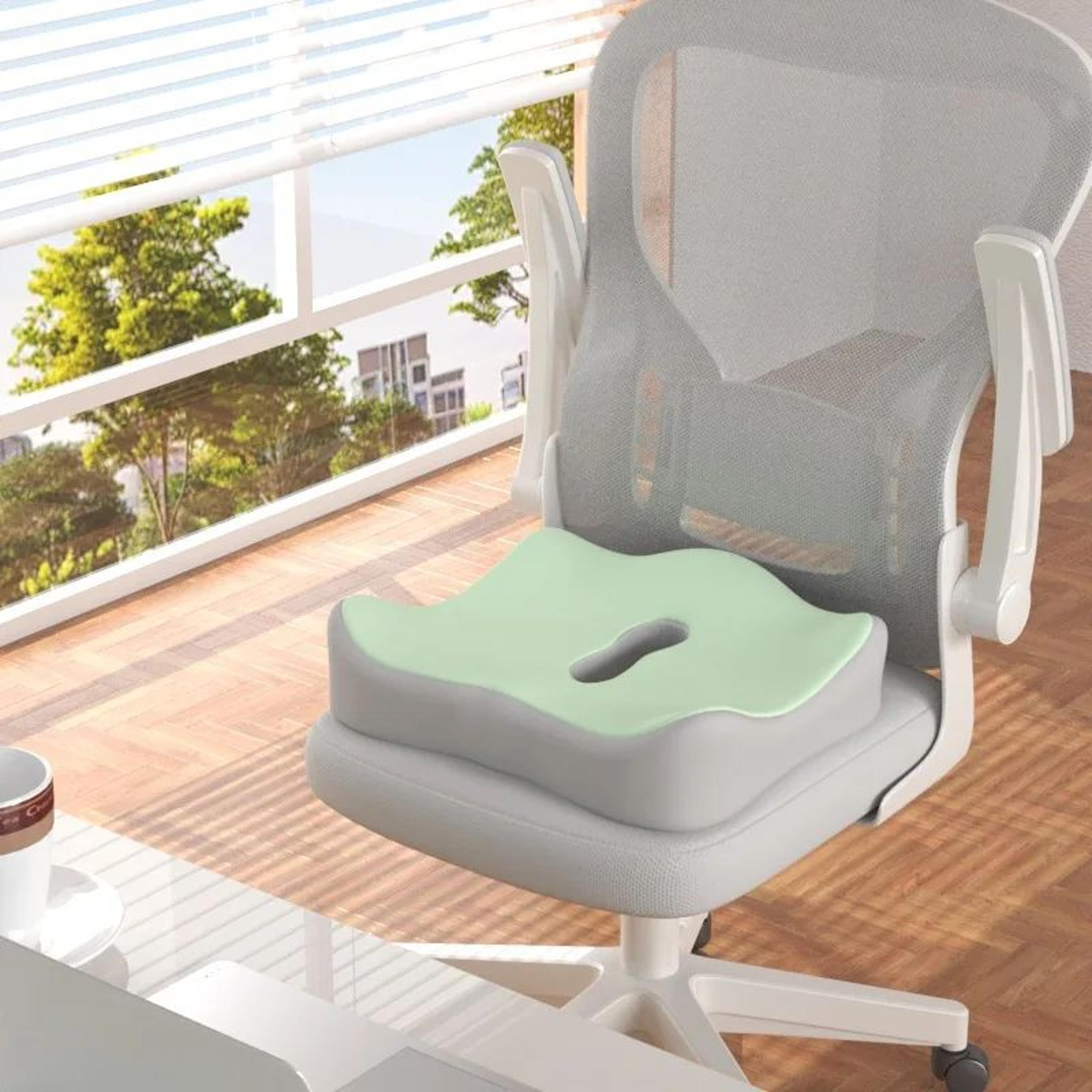 Ergonomic Memory Foam Seat Cushion With Lumbar And Hip Support 10