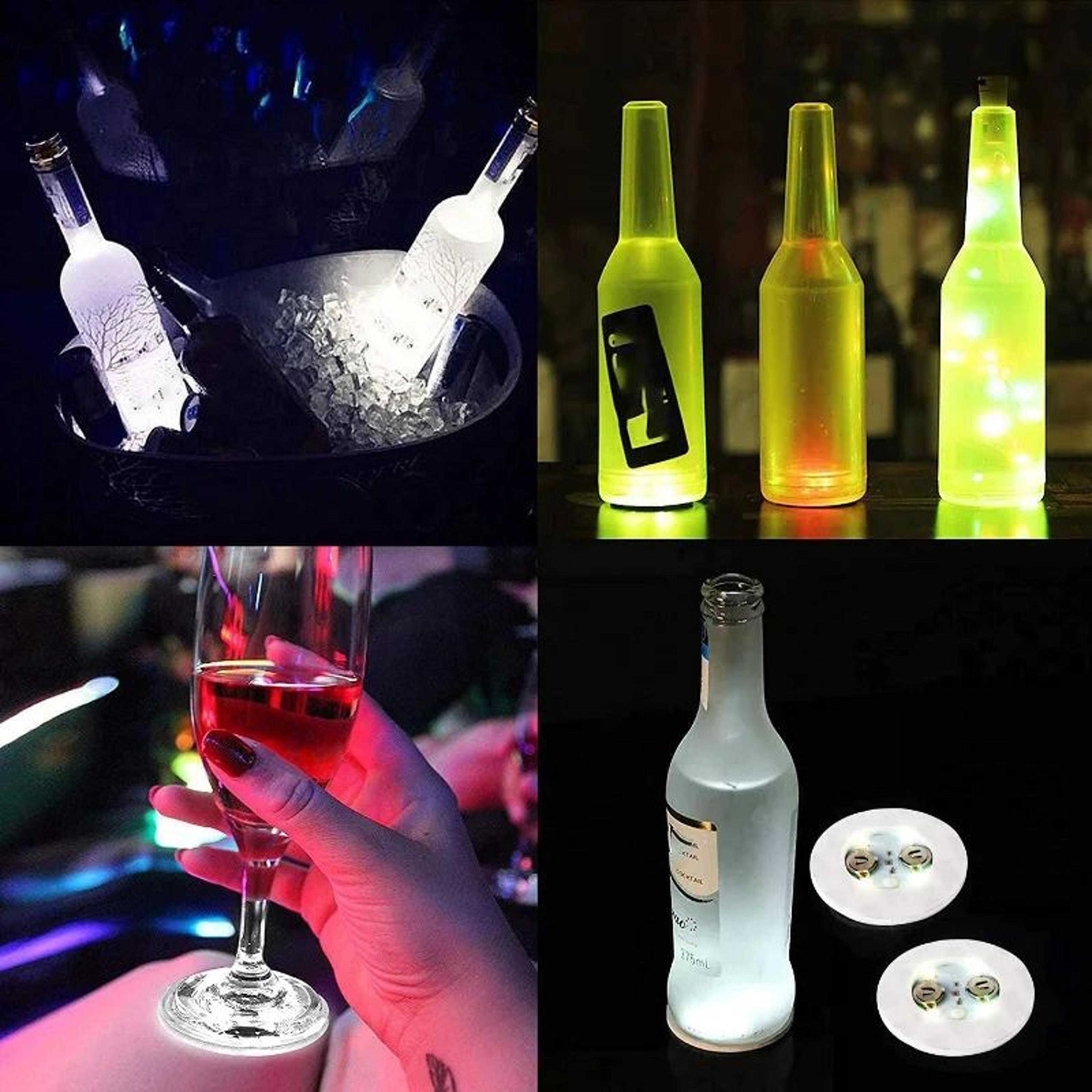 LED Coaster Lights For Bottles And Drinks 51030PCS Party Bar Decor 5