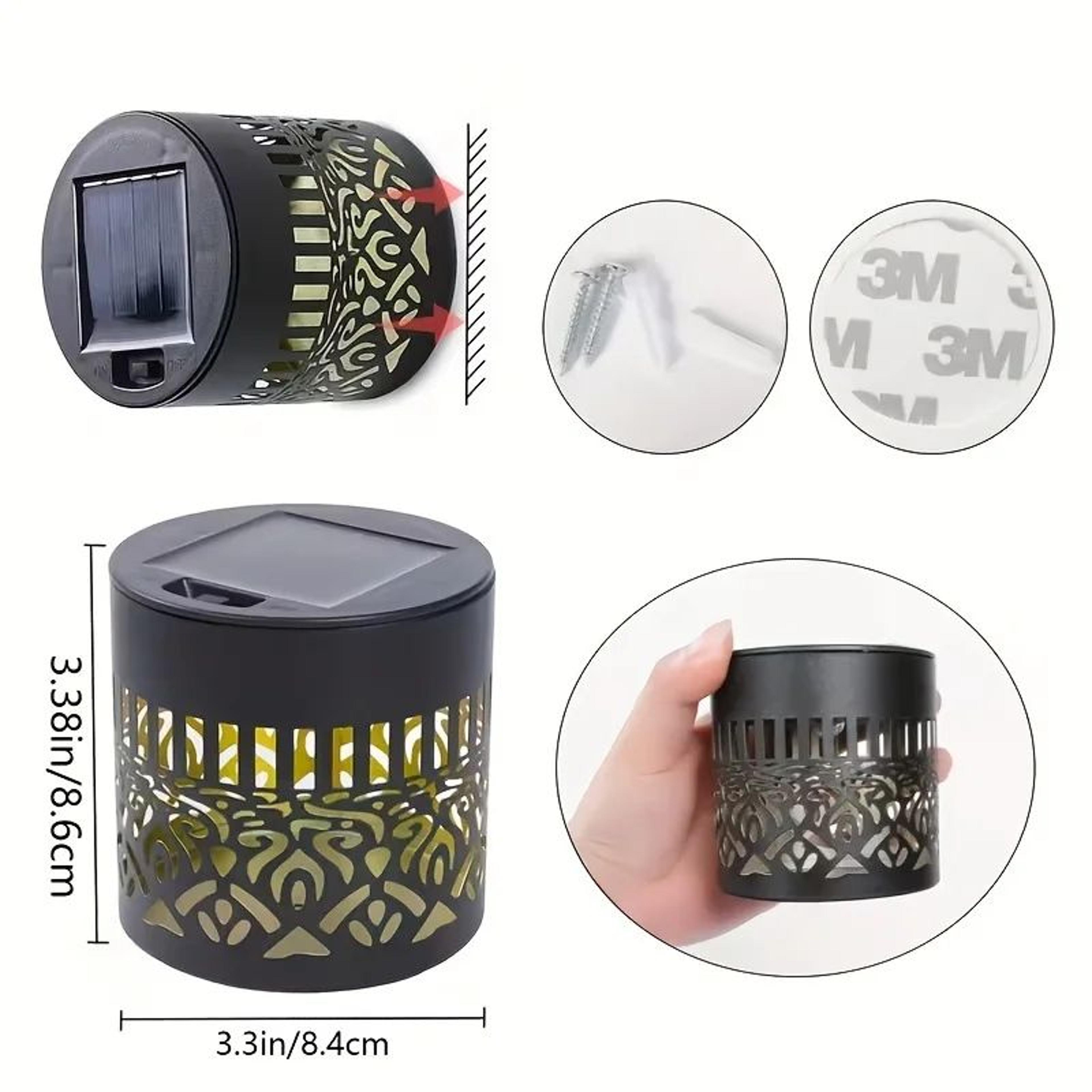 Solar Sunflower Mandala Wall Lantern Outdoor Waterproof Garden Fence Light 18PCS 5