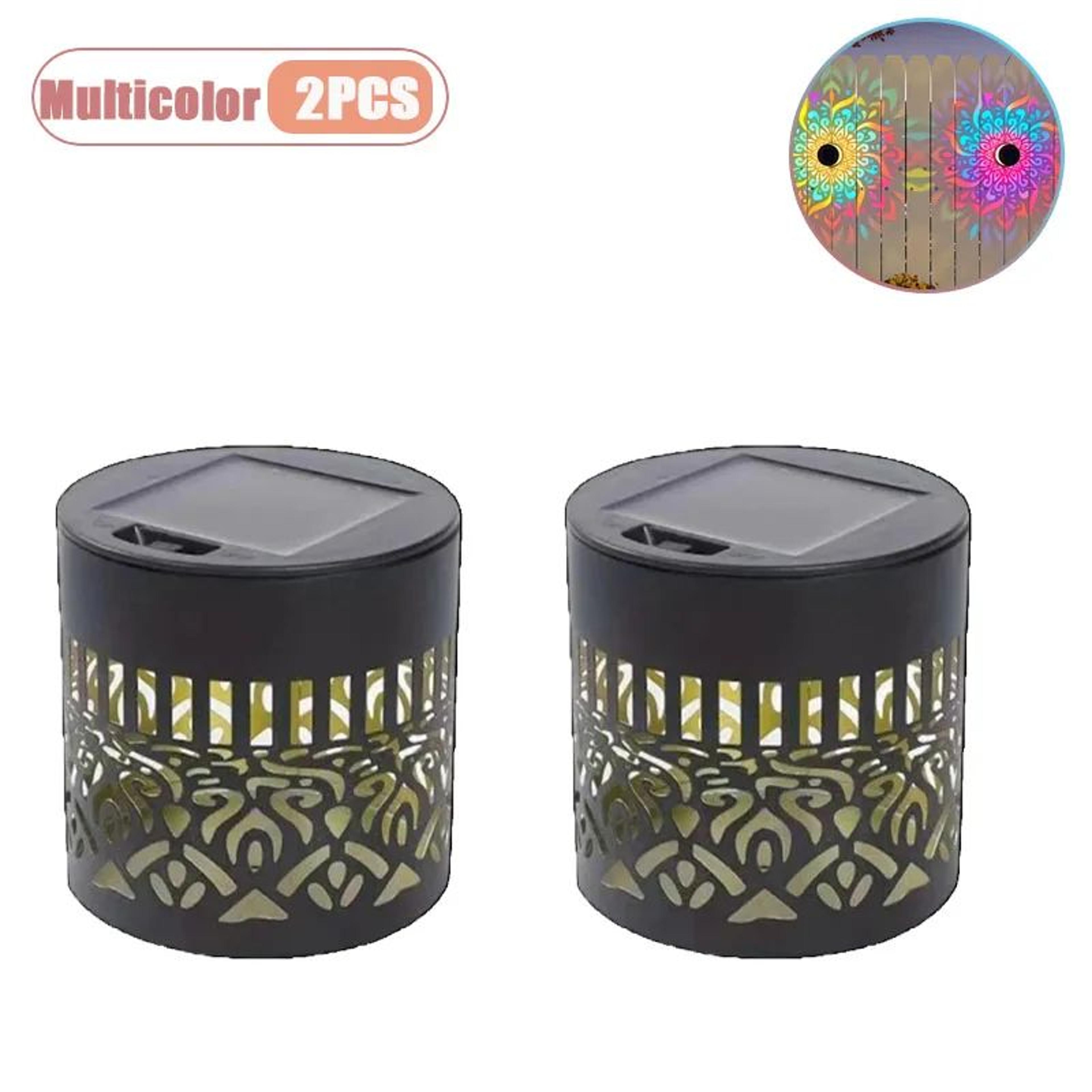 Solar Sunflower Mandala Wall Lantern Outdoor Waterproof Garden Fence Light 18PCS 7