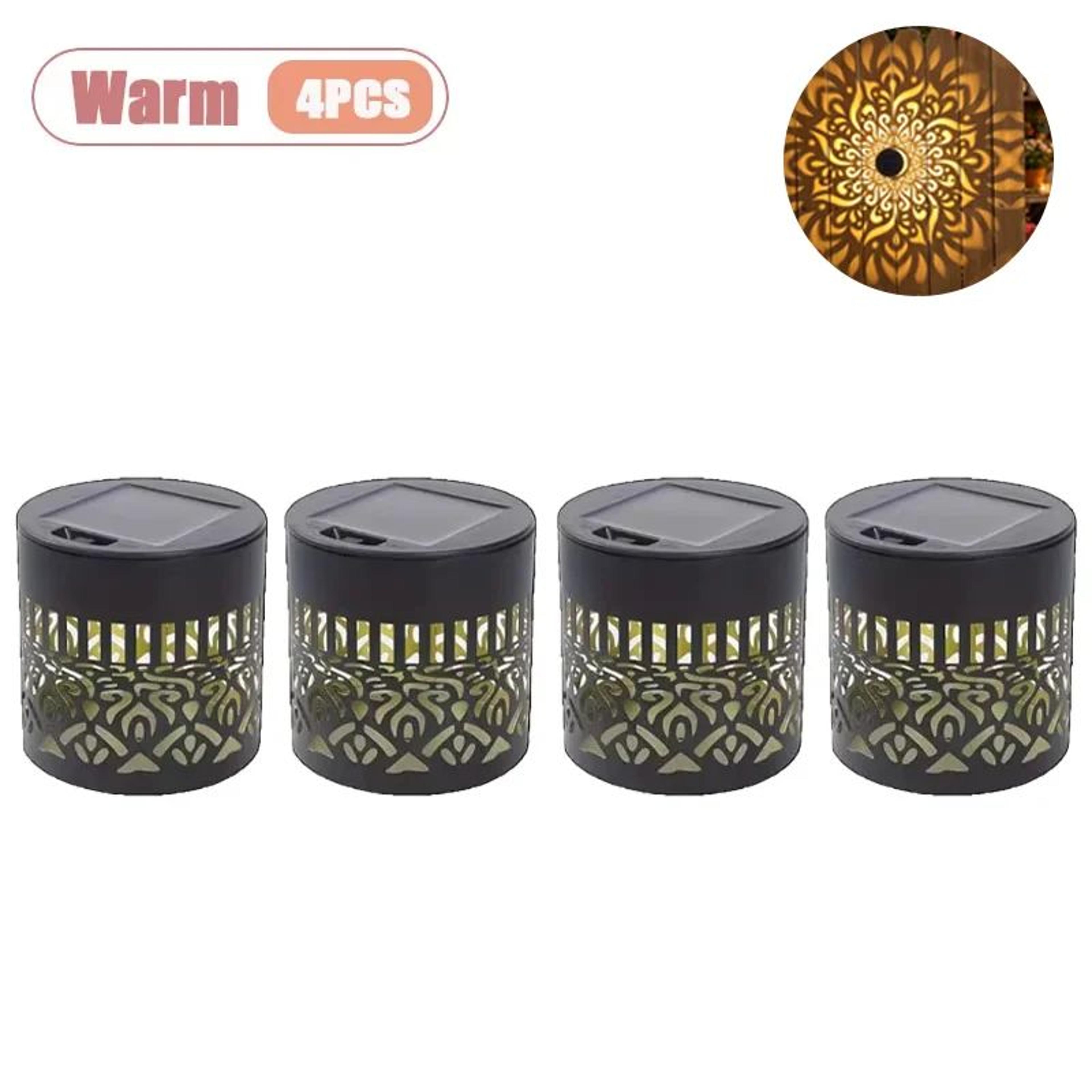 Solar Sunflower Mandala Wall Lantern Outdoor Waterproof Garden Fence Light 18PCS 12