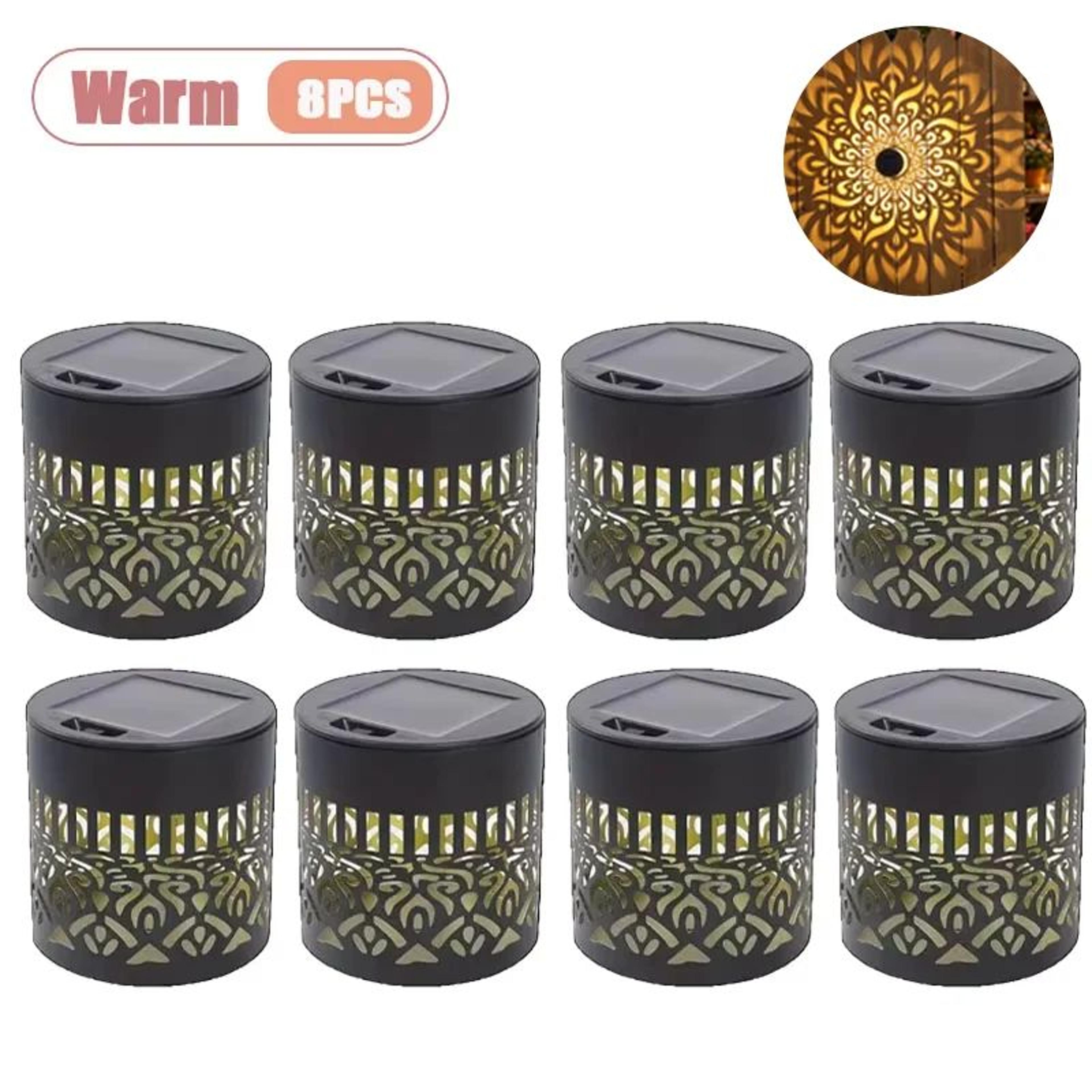 Solar Sunflower Mandala Wall Lantern Outdoor Waterproof Garden Fence Light 18PCS 13