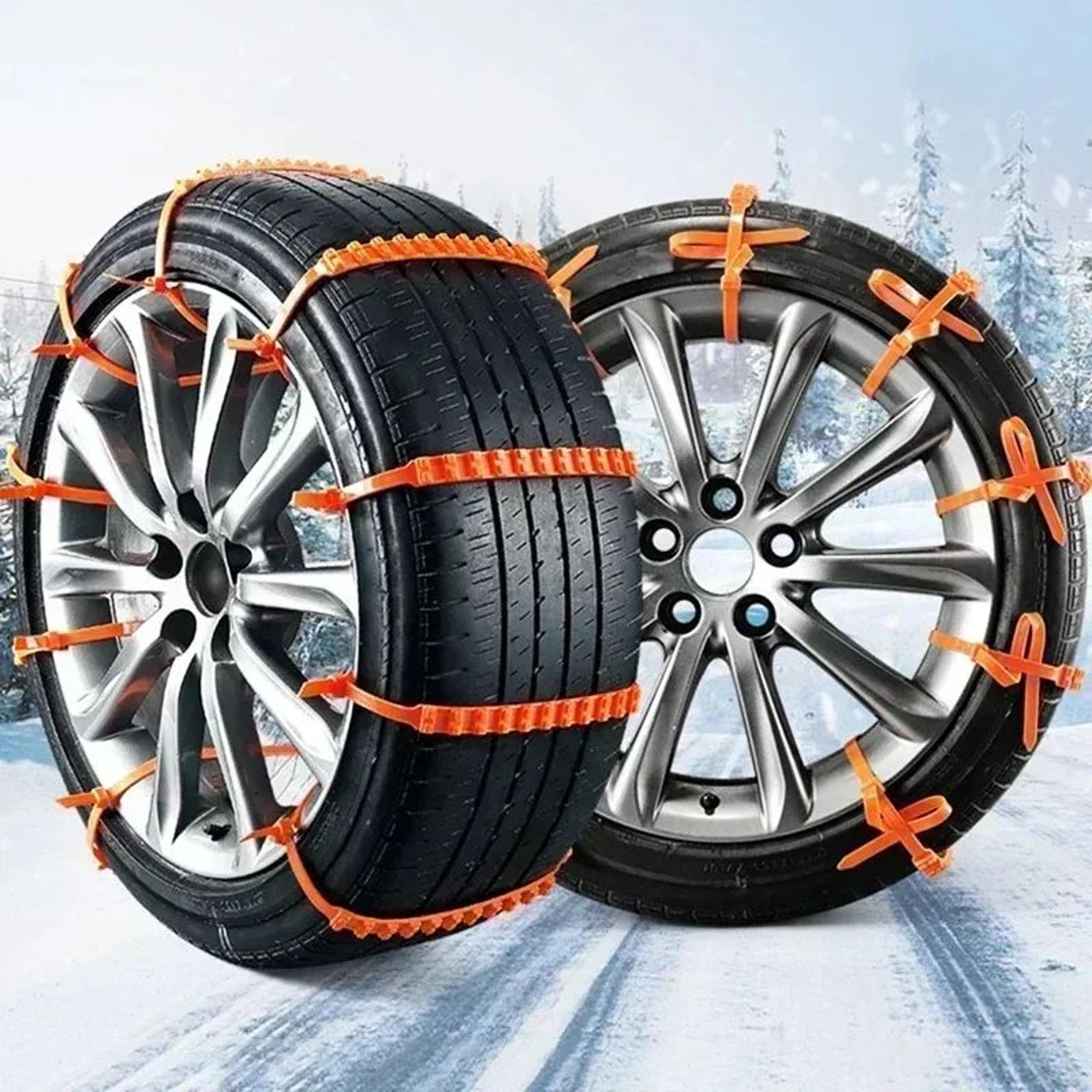 universal emergency snow tire chains anti-skid traction straps 1-40pcs