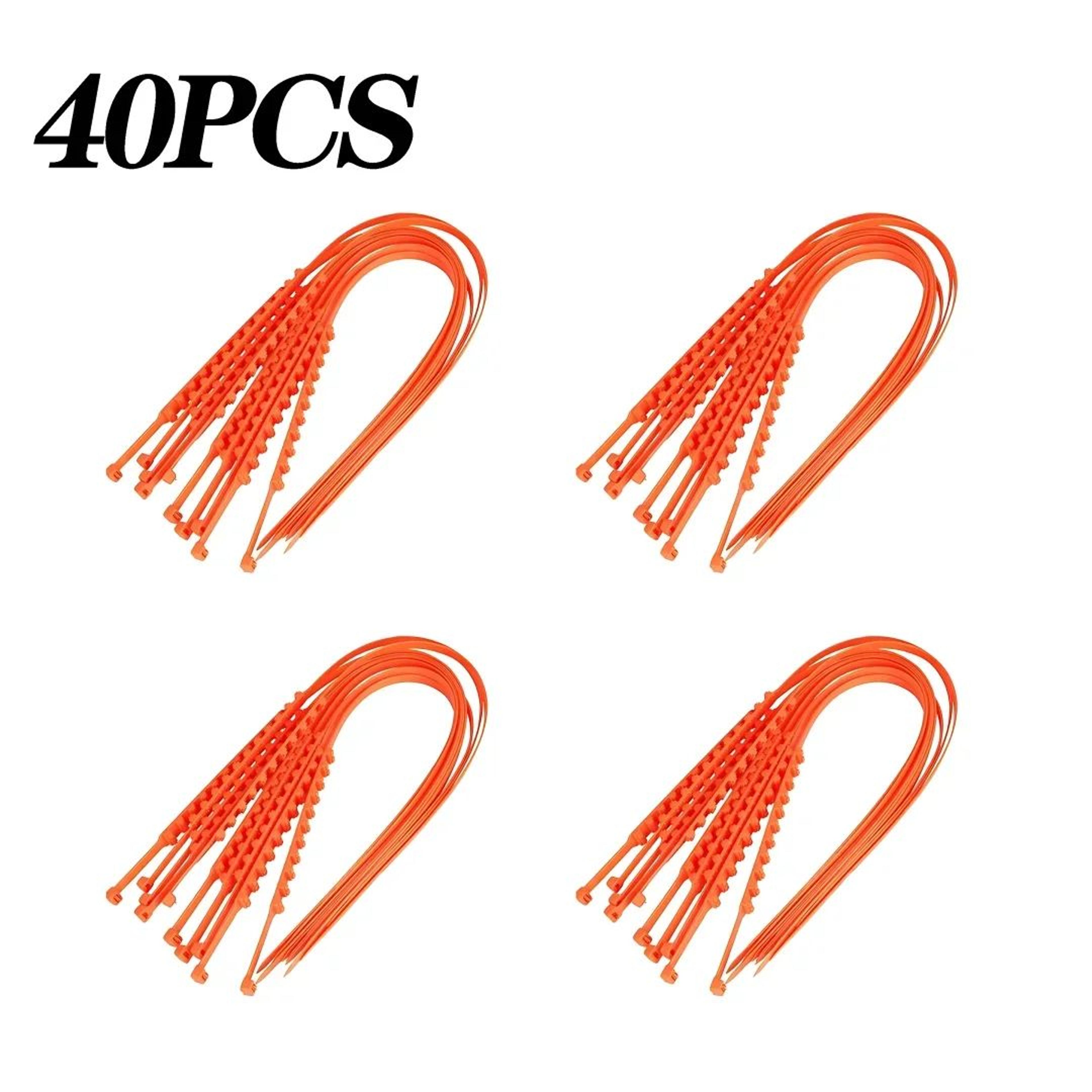Universal Emergency Snow Tire Chains AntiSkid Traction Straps 140PCS 9
